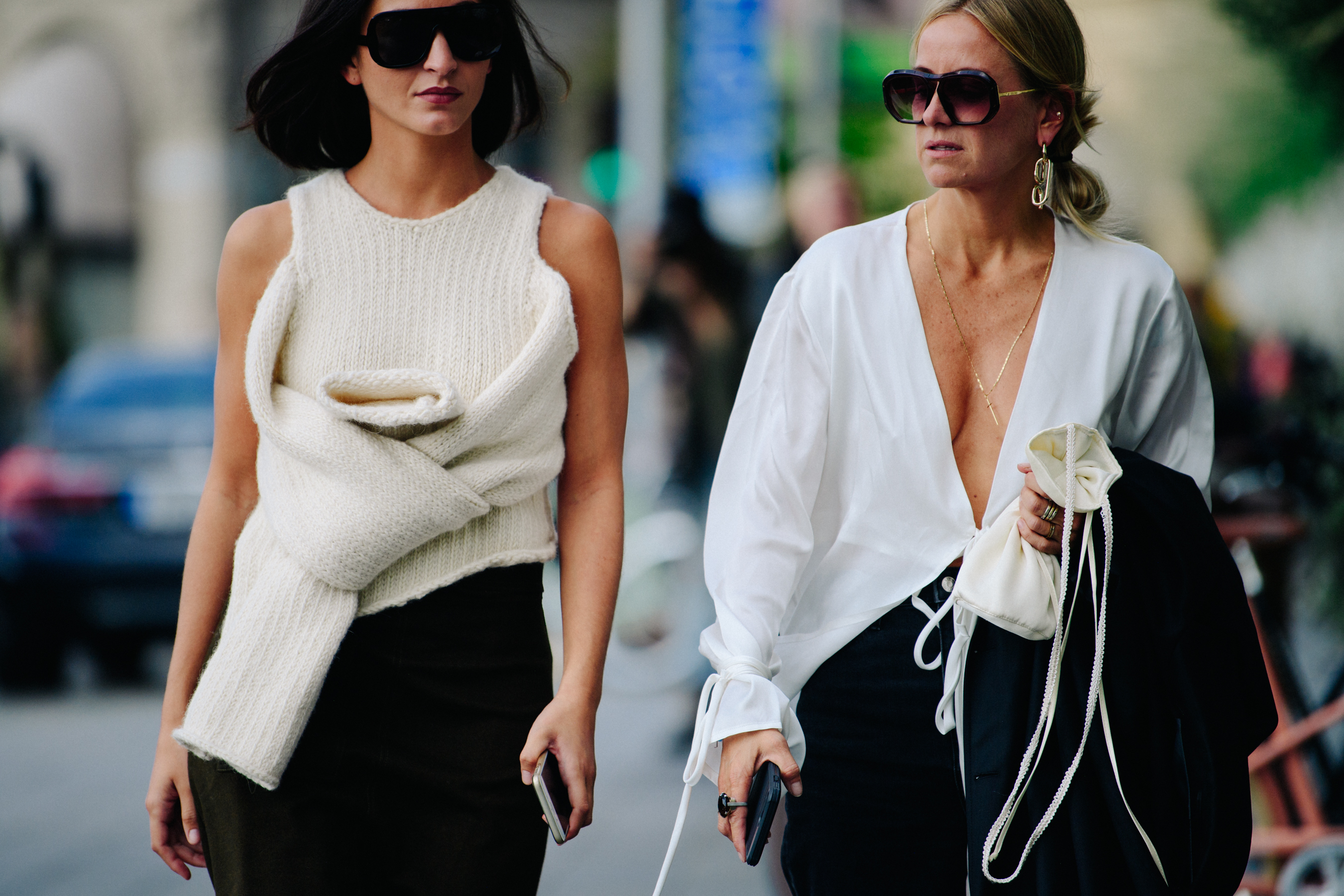Two Norwegian women wearing white