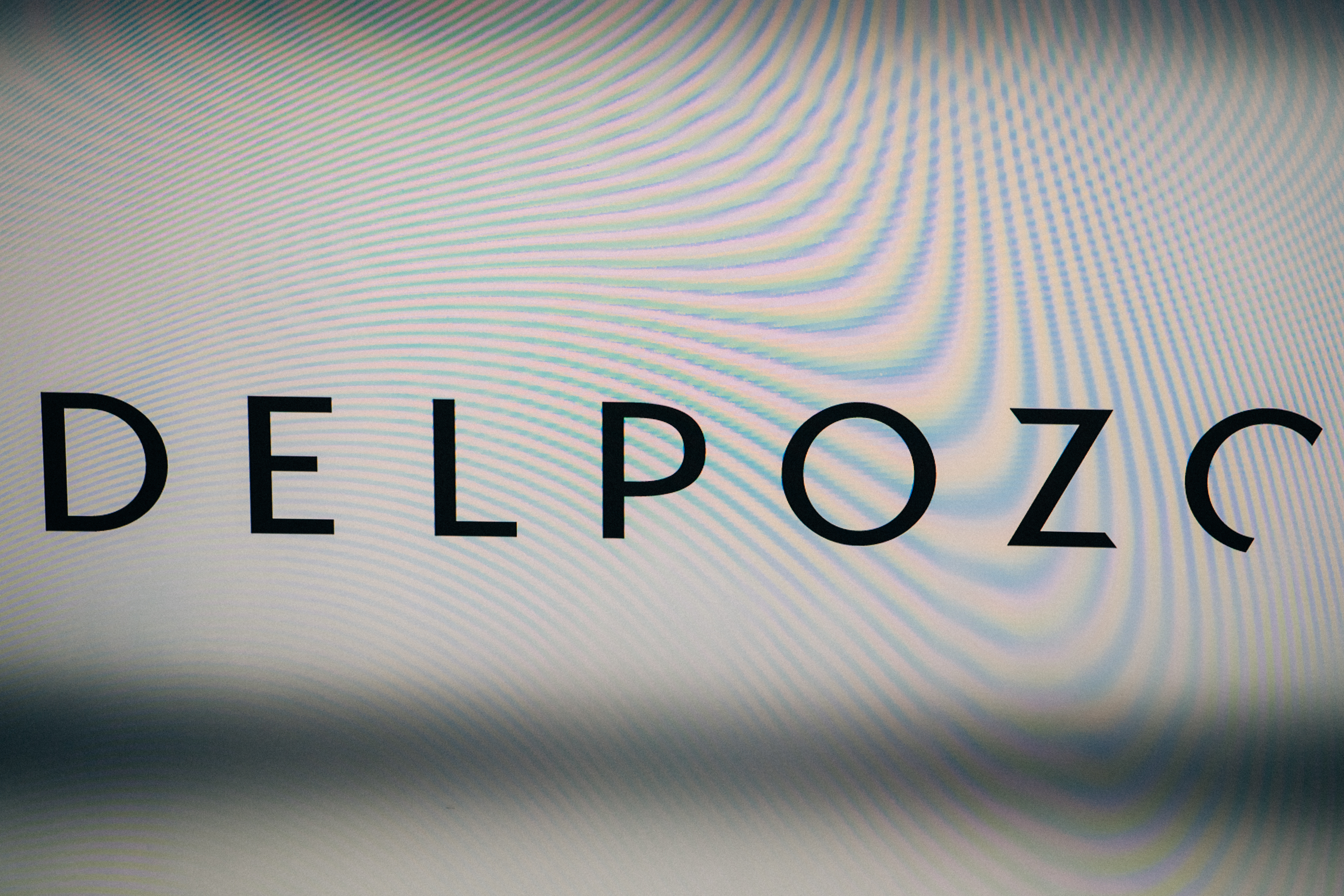 Delpozo TV screen backstage