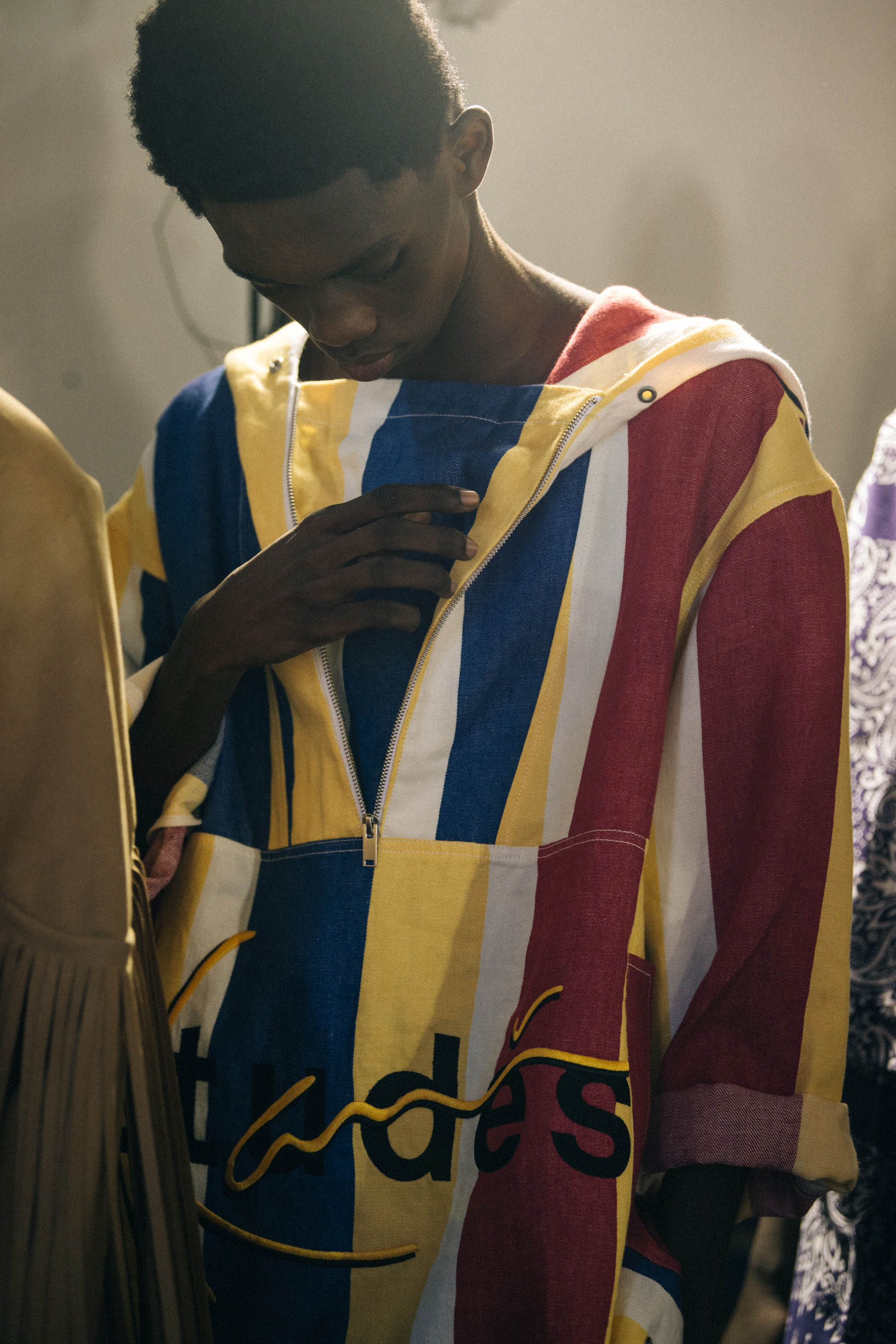 Gabriel Ottawa Agbolo backstage at Etudes