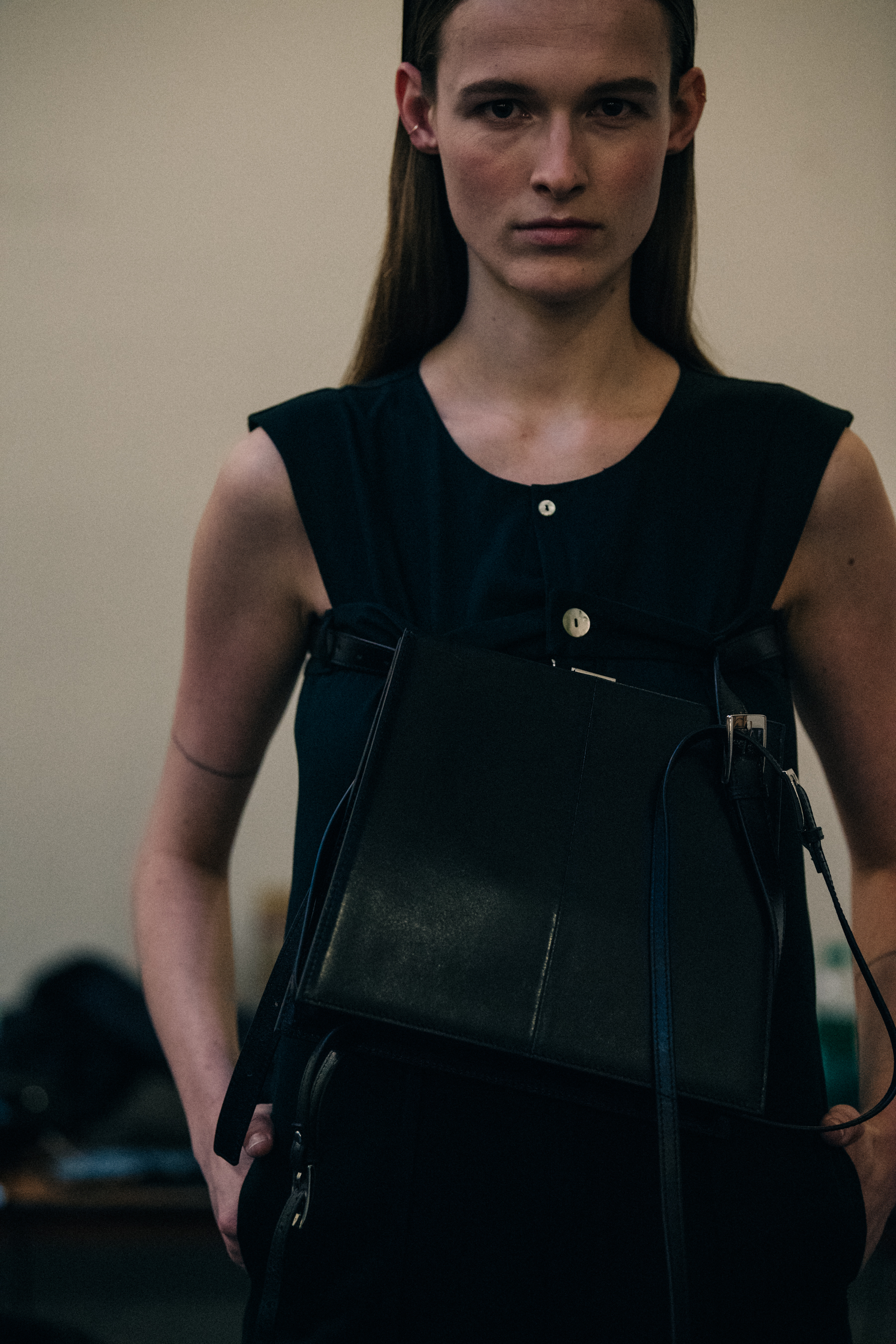 Emma Oak backstage at Freya Dalsjo