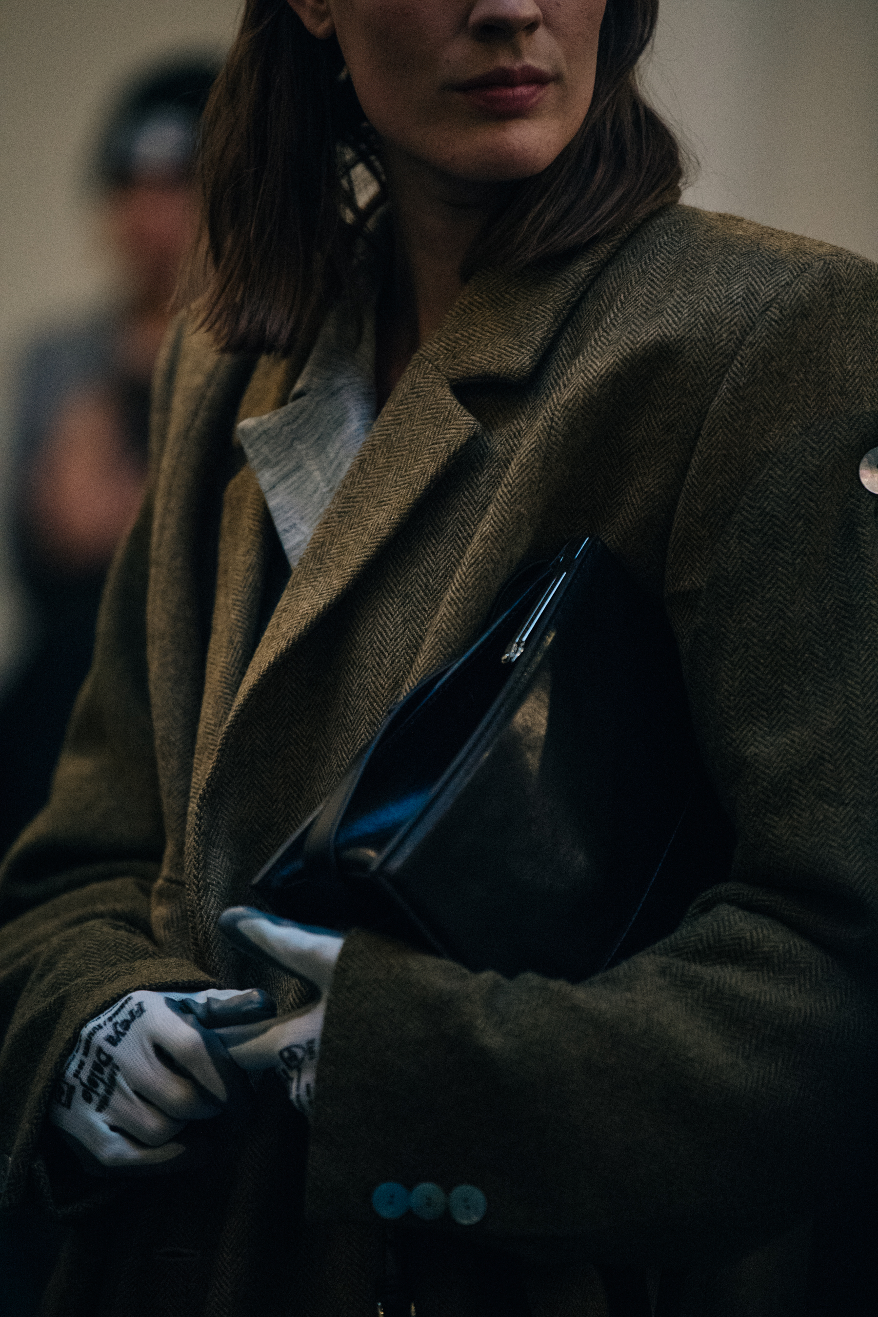Julie Julier Krue Bugge backstage at Freya Dalsjo