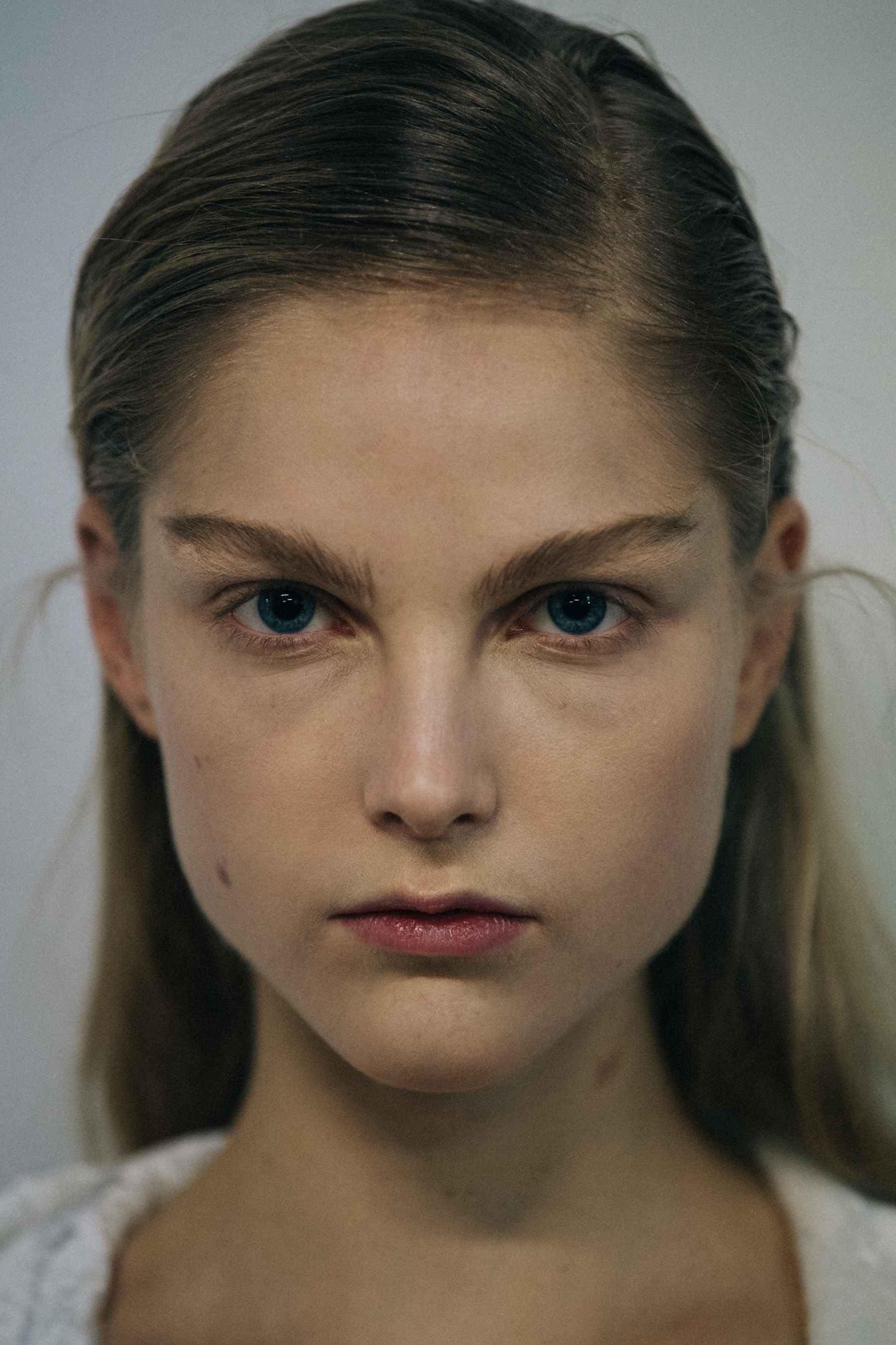 Portrait of Kirin Dejonckheere at Olivier Theyskens