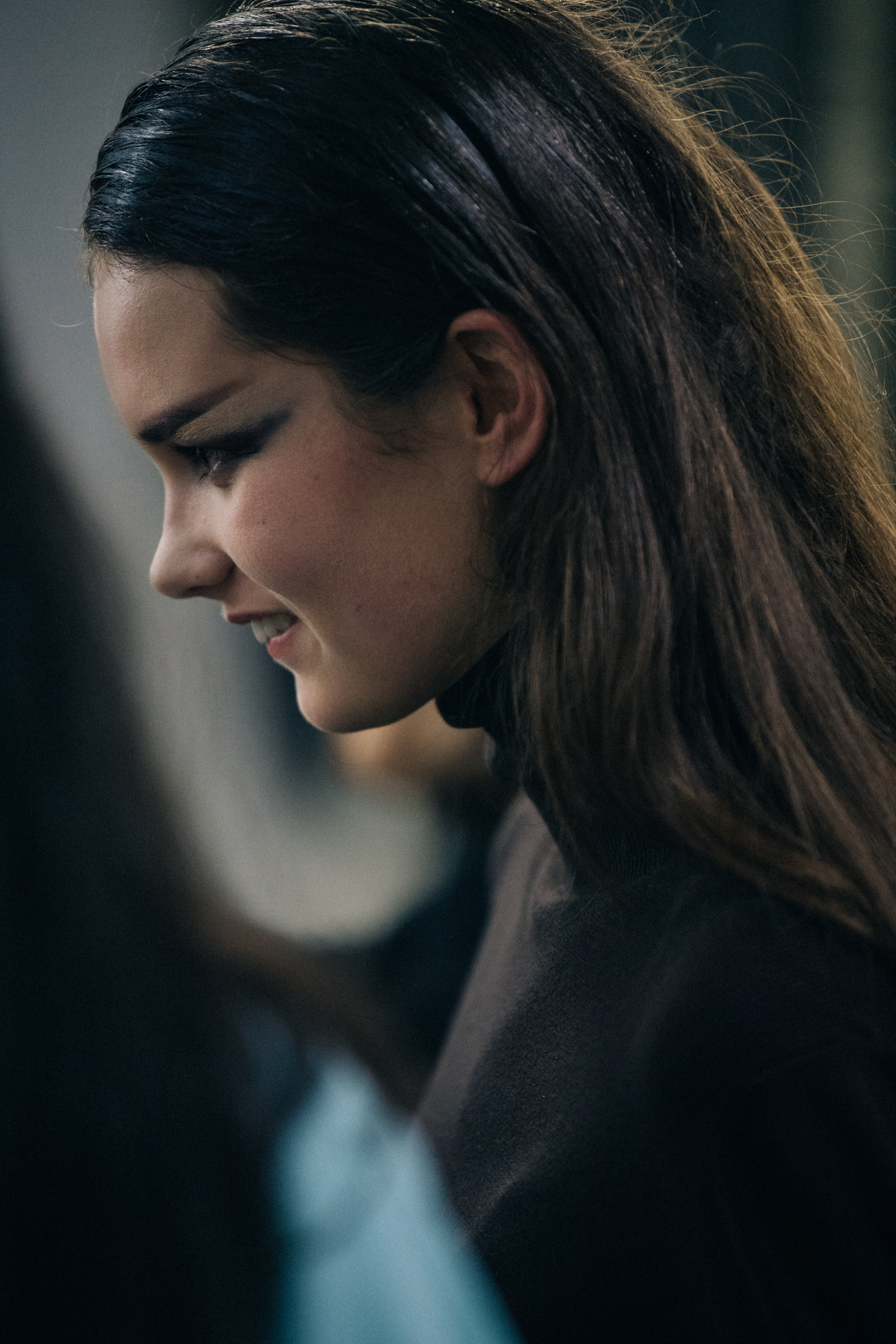 Noortje Haak backsatge at Olivier Theyskens