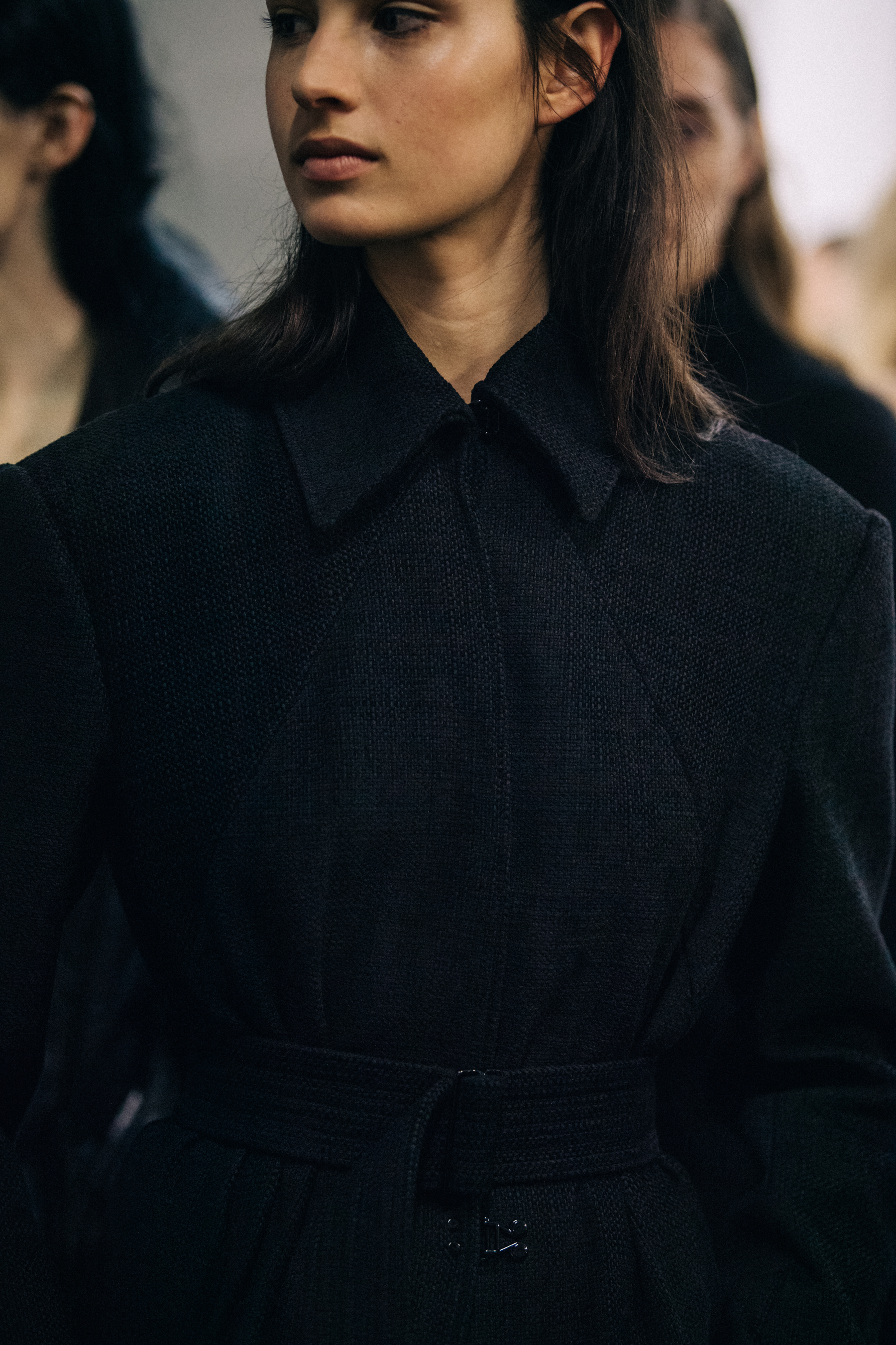 Africa Penalver backsatge at Olivier Theyskens