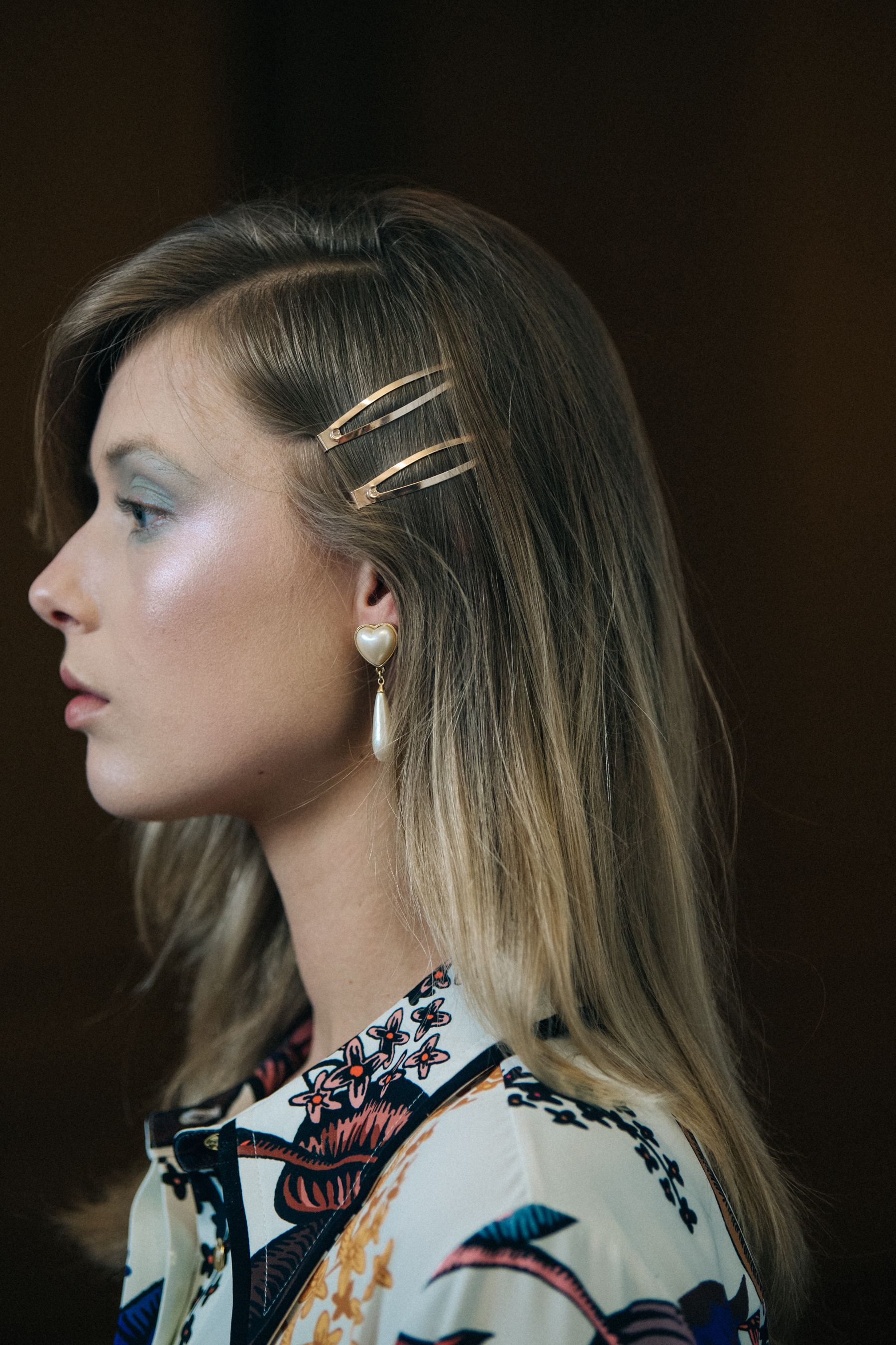 Ulrikke Louise Lahn backstage at Stine Goya
