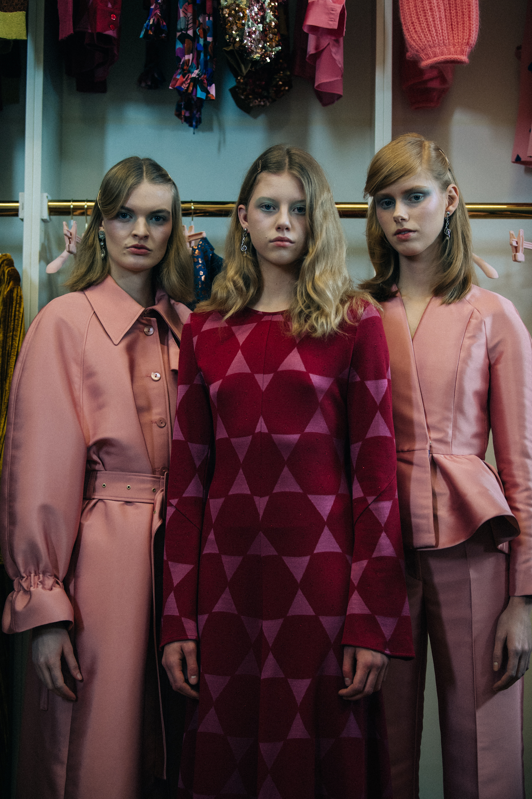 Models in lineup at Stine Goya
