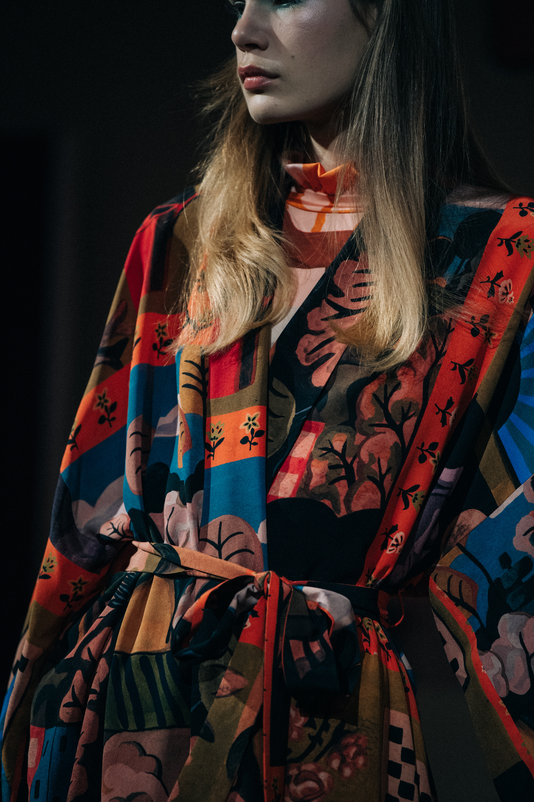 Sophie Rask Laursen backstage at Stine Goya