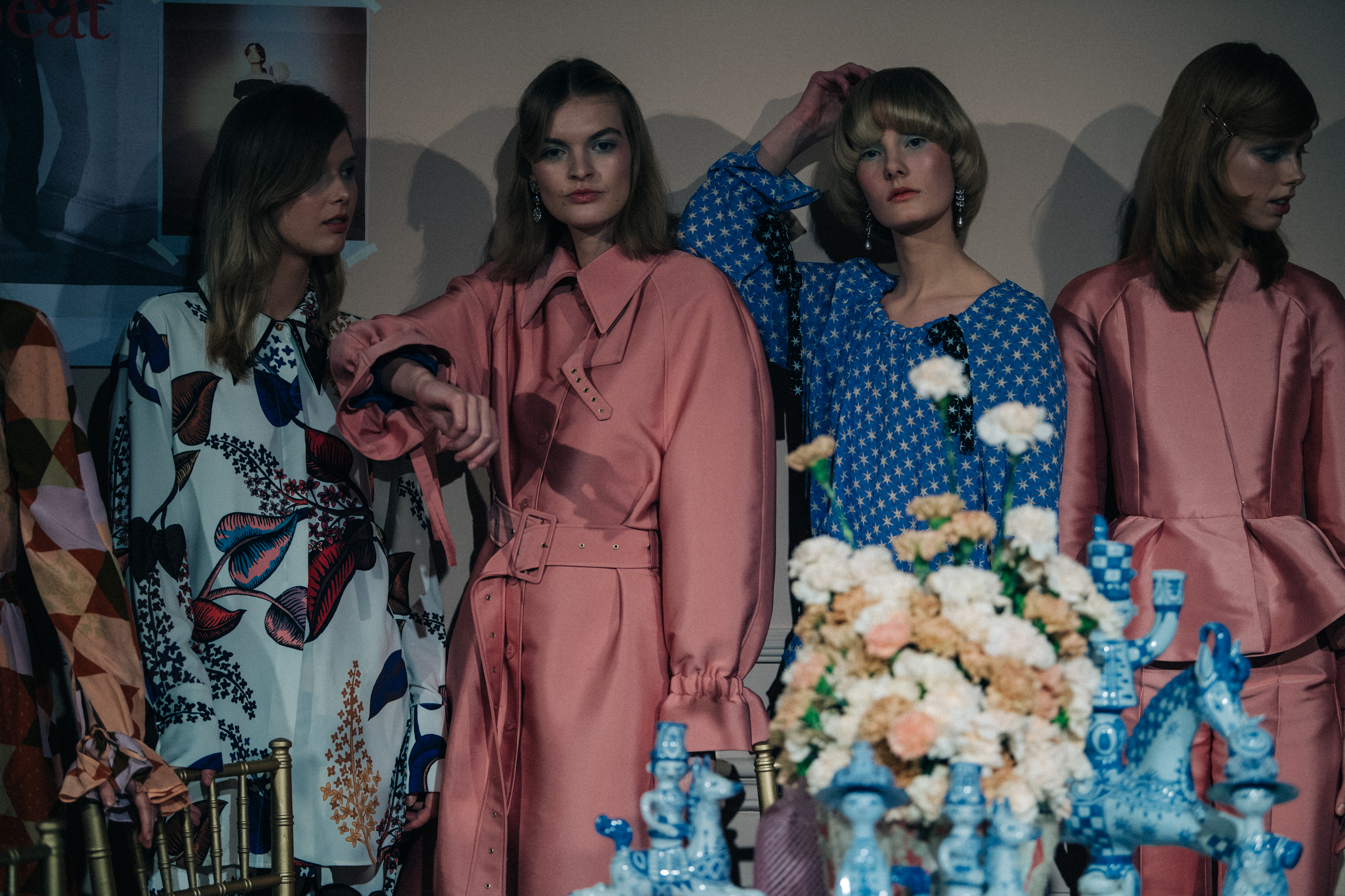 Models in lineup at Stine Goya