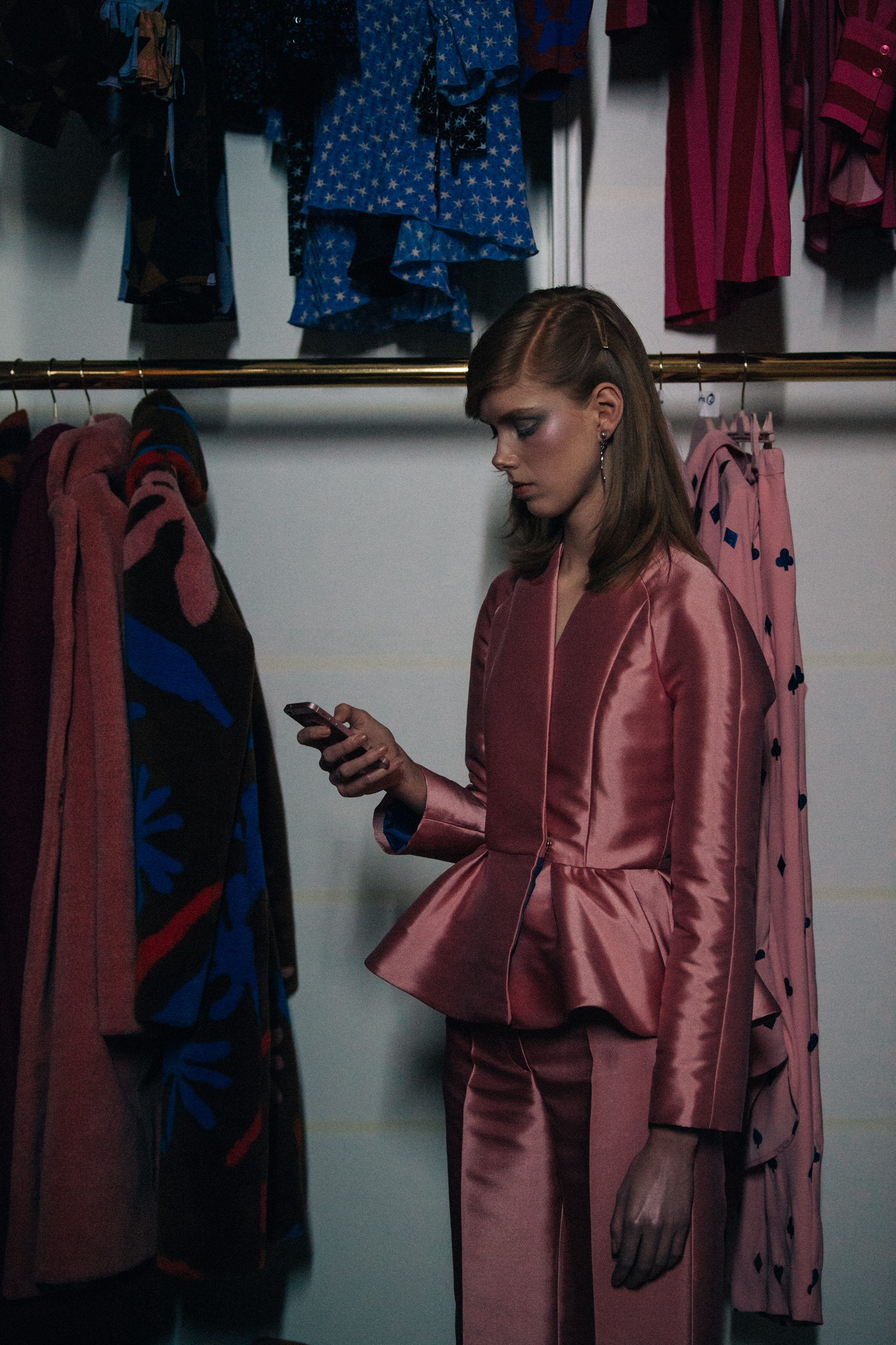 Lulu Leika Ravn Liep backstage at Stine Goya