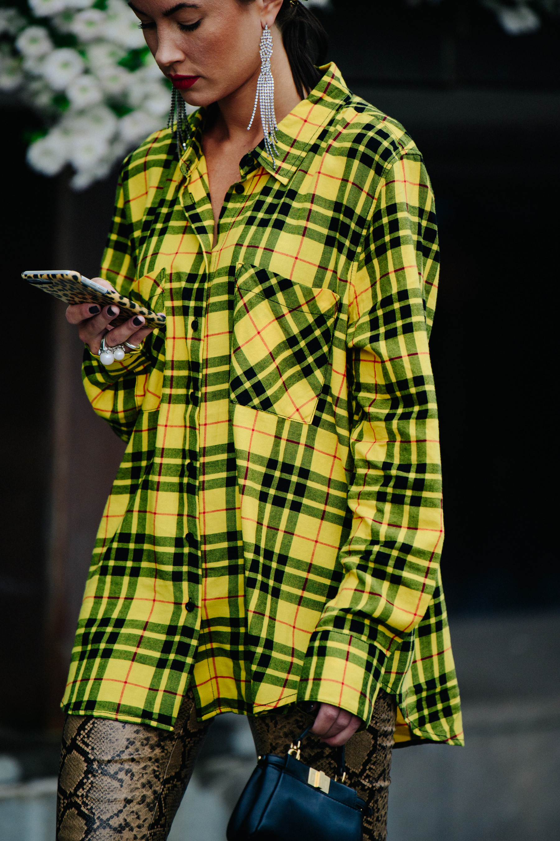 Woman wearing yellow shirt