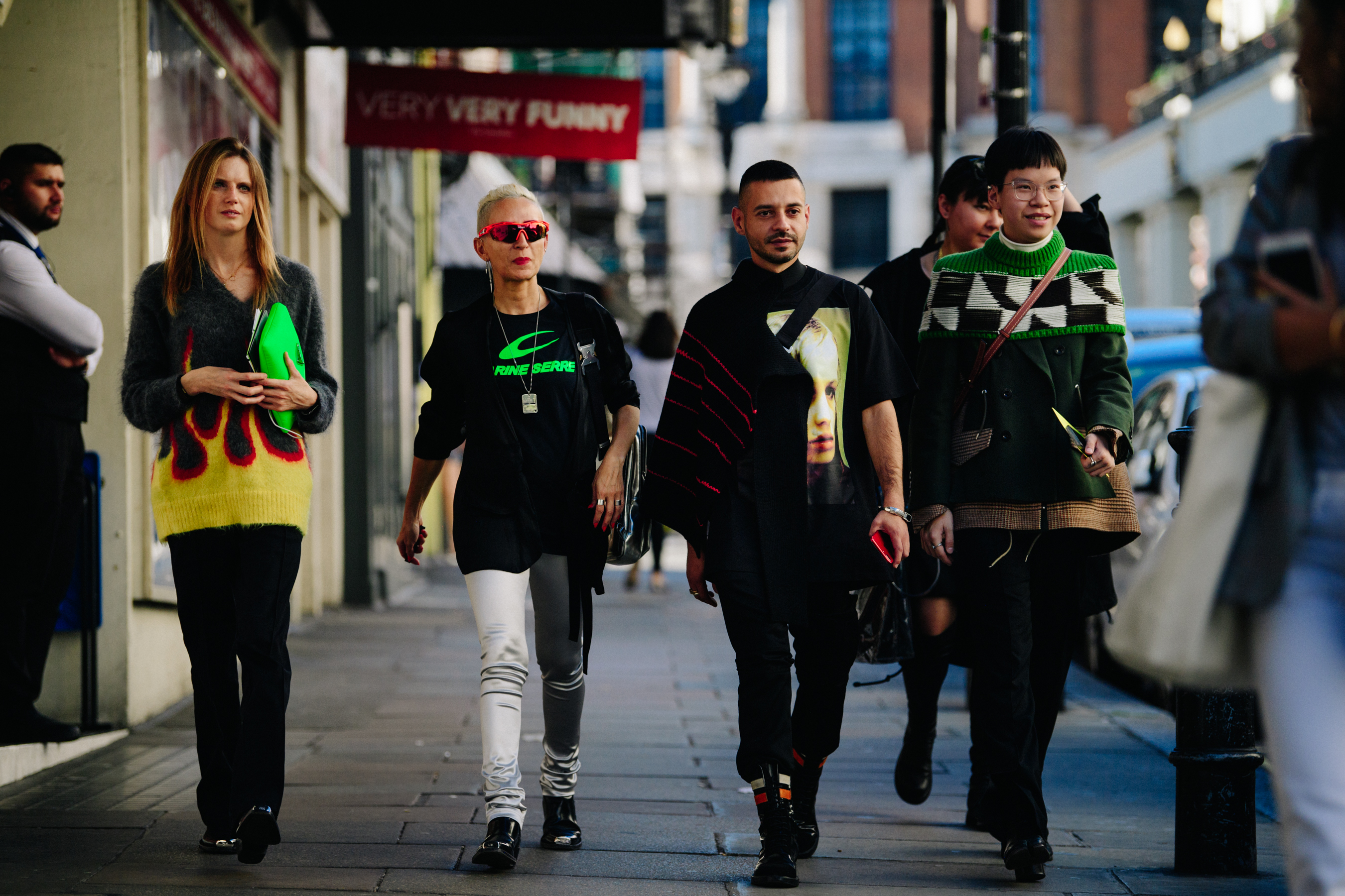 Group of people wearing all black