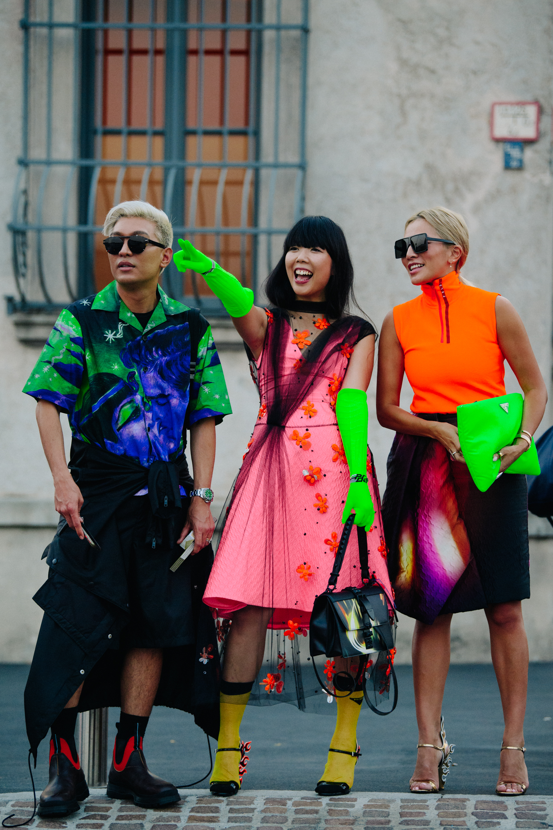 Three bloggers wearing Prada