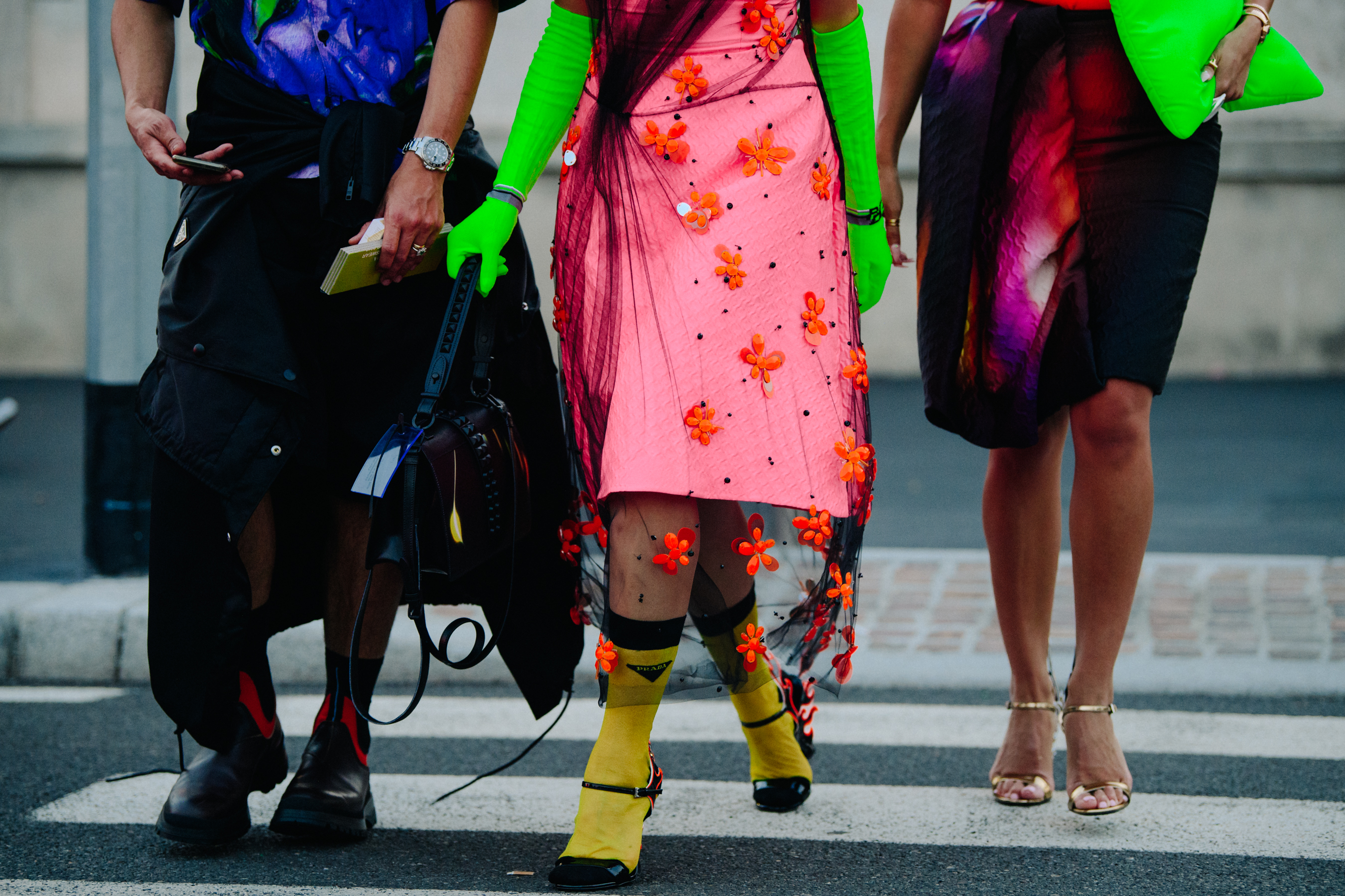 Three bloggers wearing Prada