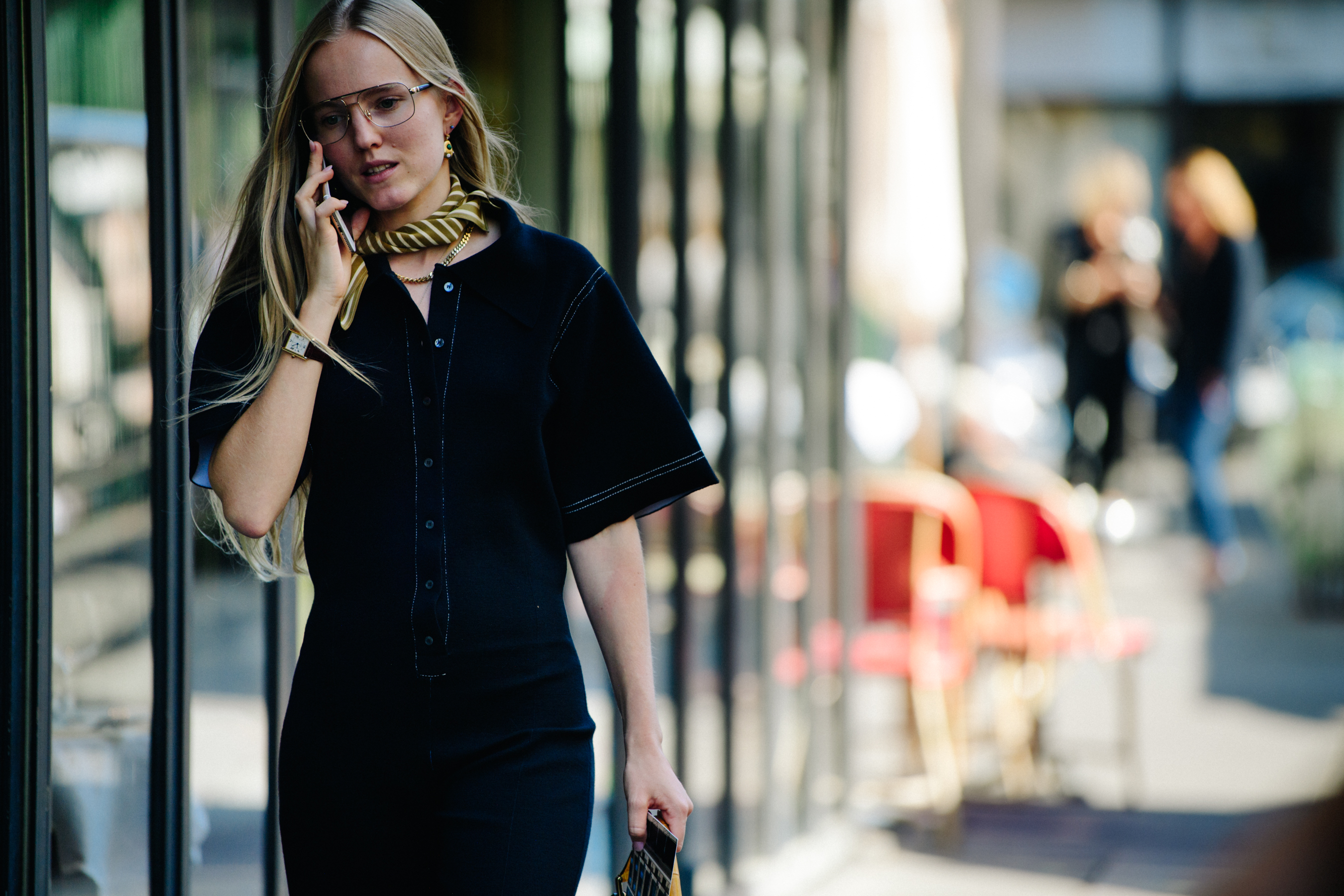Danish woman wearing dark one piece