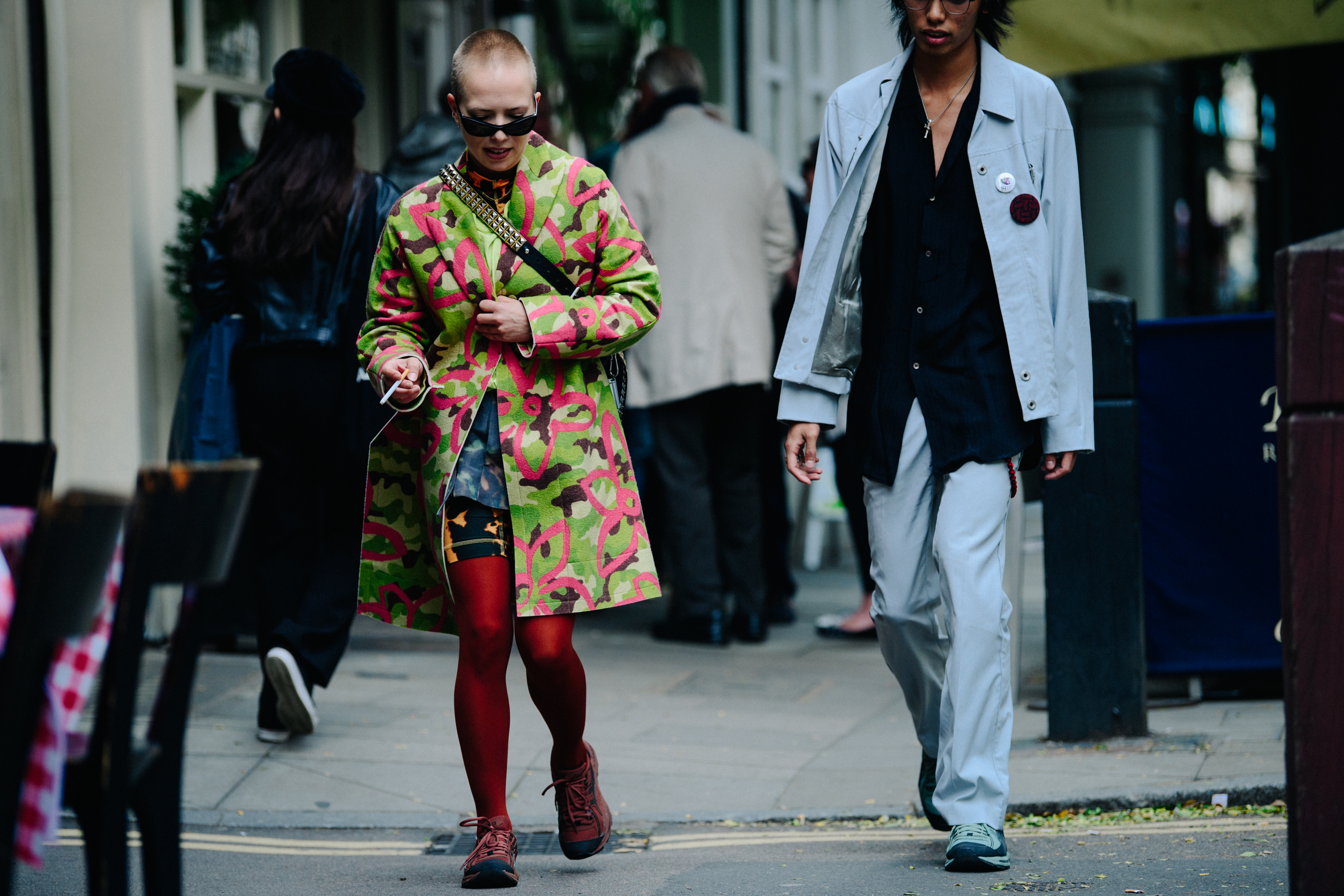 Couple wearing Kiko Kostadinov Asics