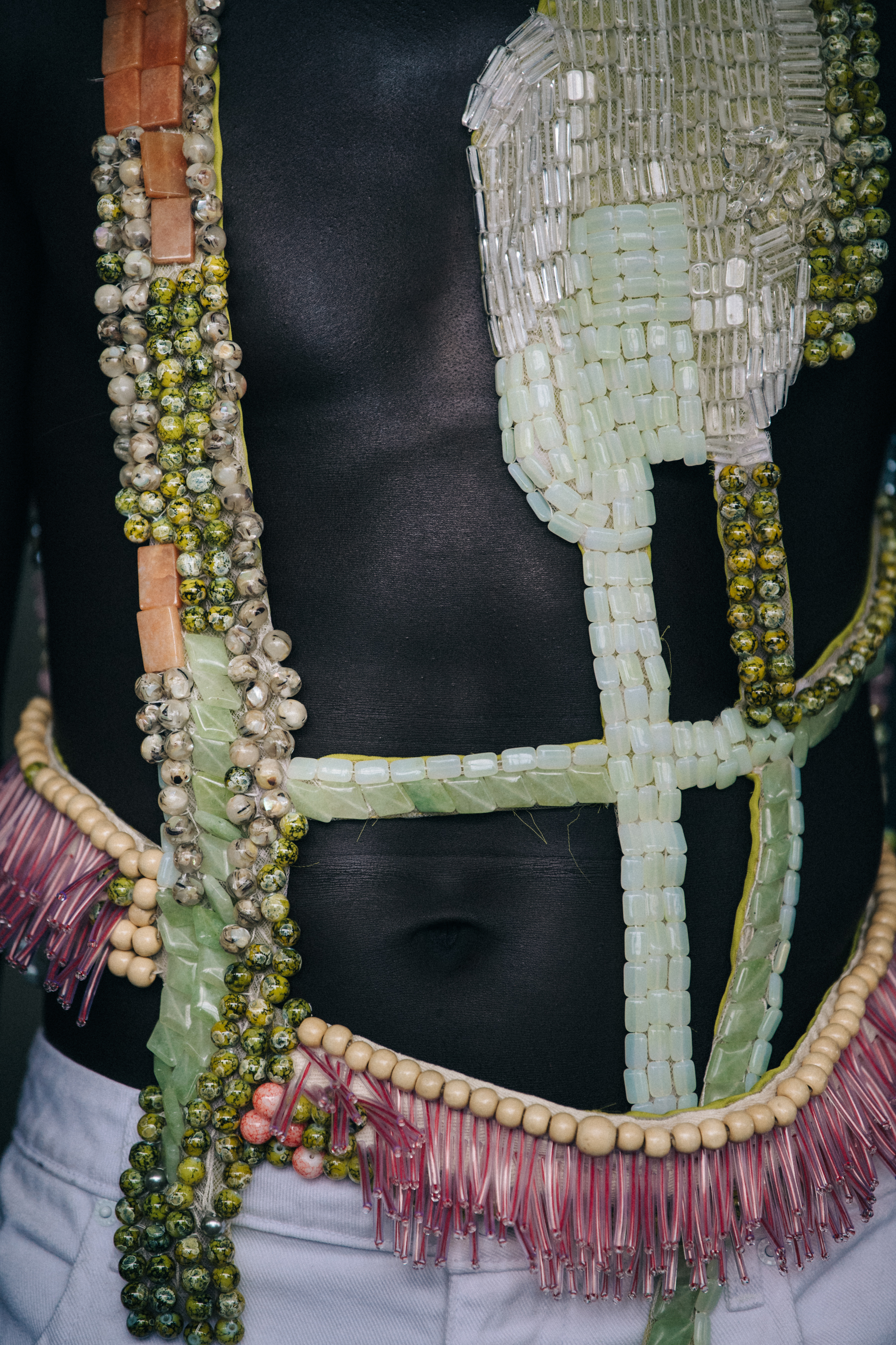 Prince backstage at Eckhaus Latta