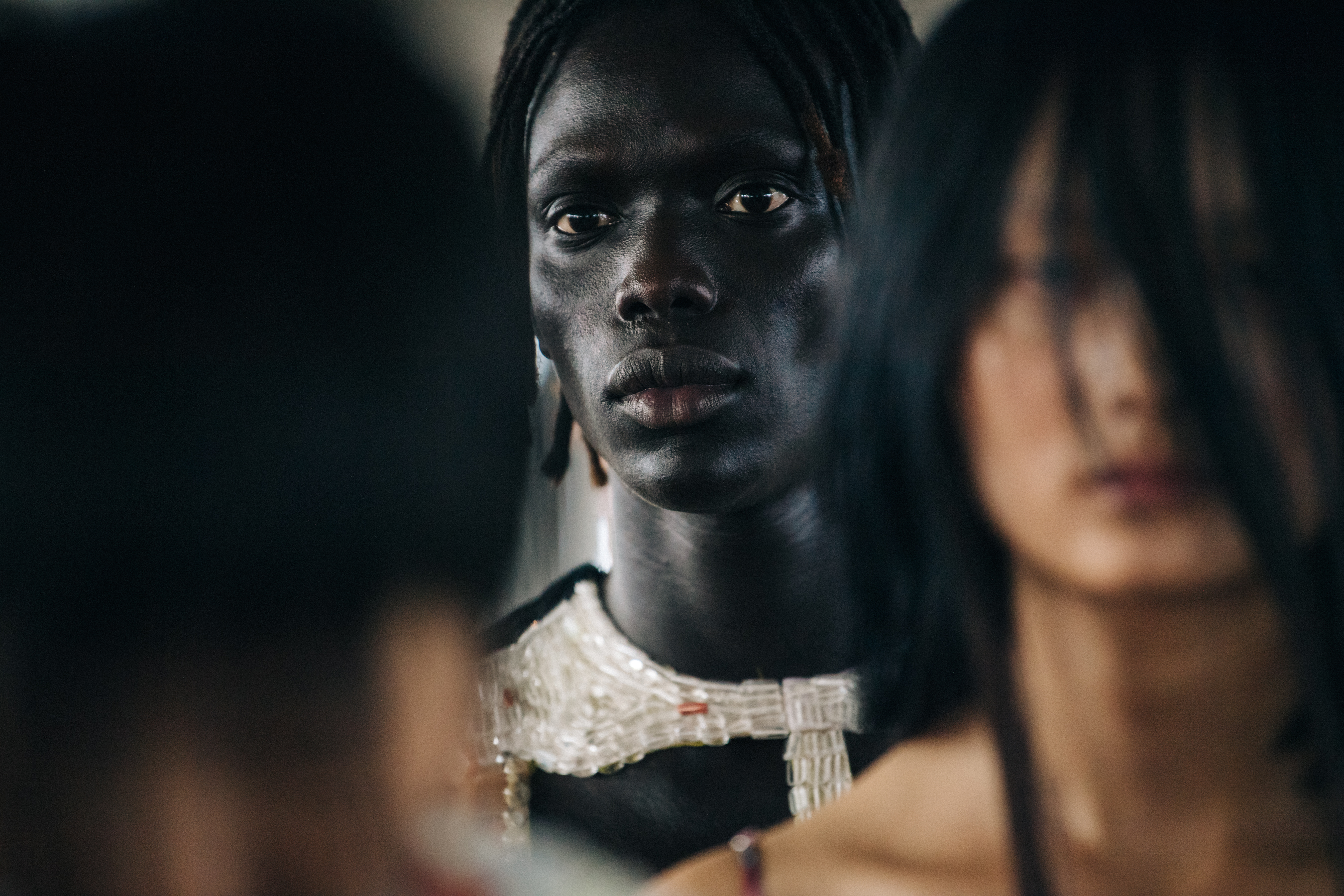 Prince backstage at Eckhaus Latta