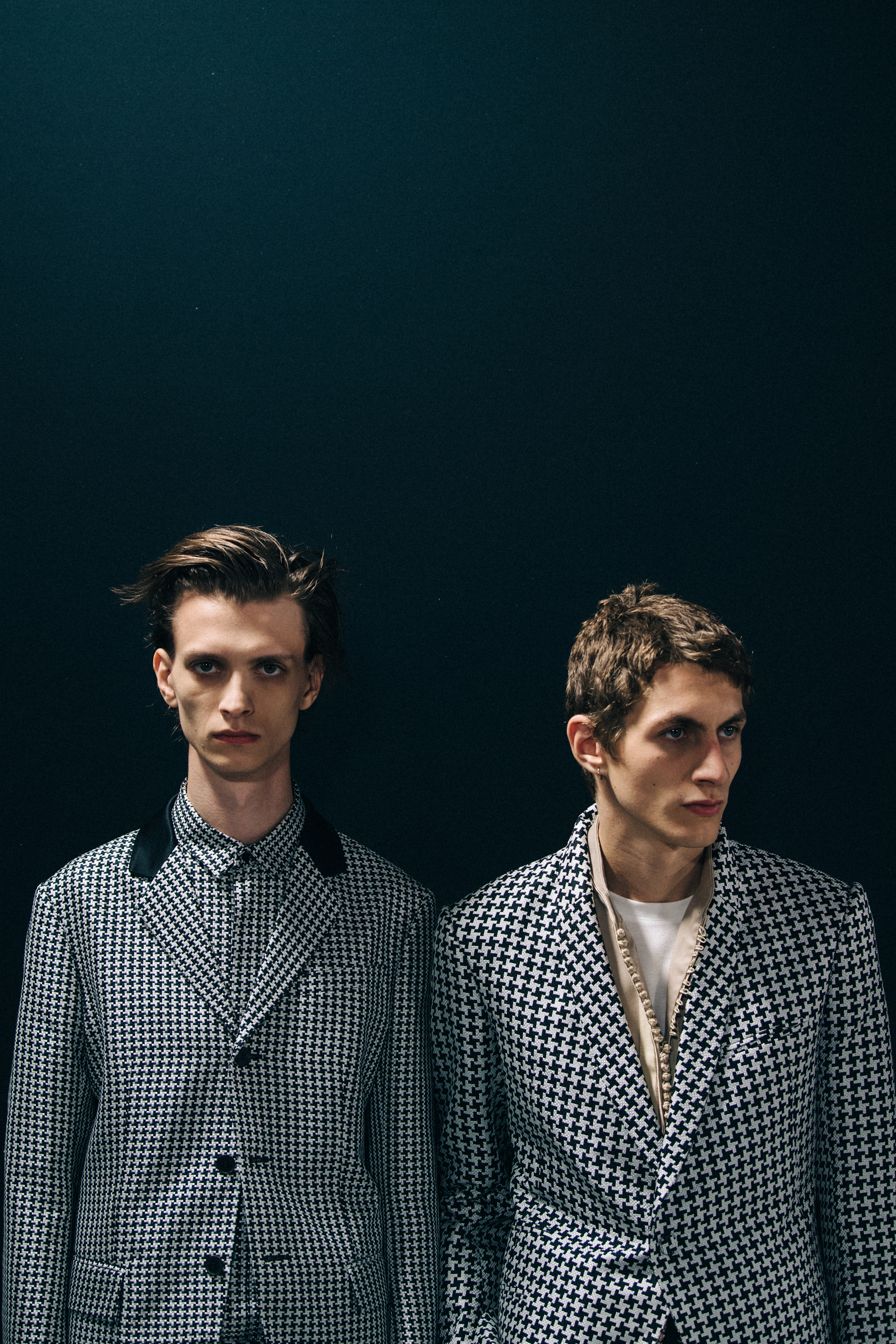 Henry Kitcher backstage at Haider Ackermann