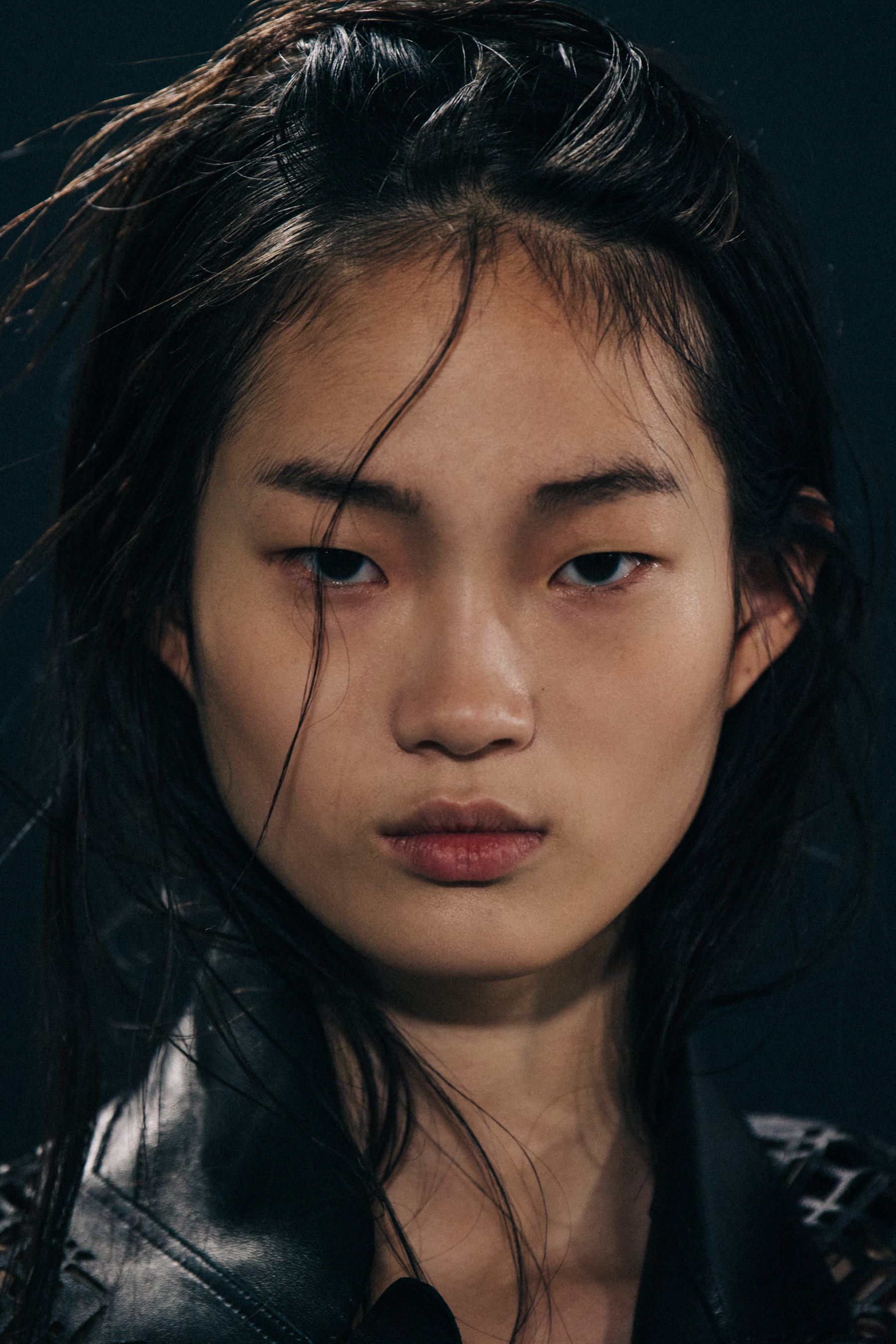 Hyun Ji Shin backstage at Haider Ackermann