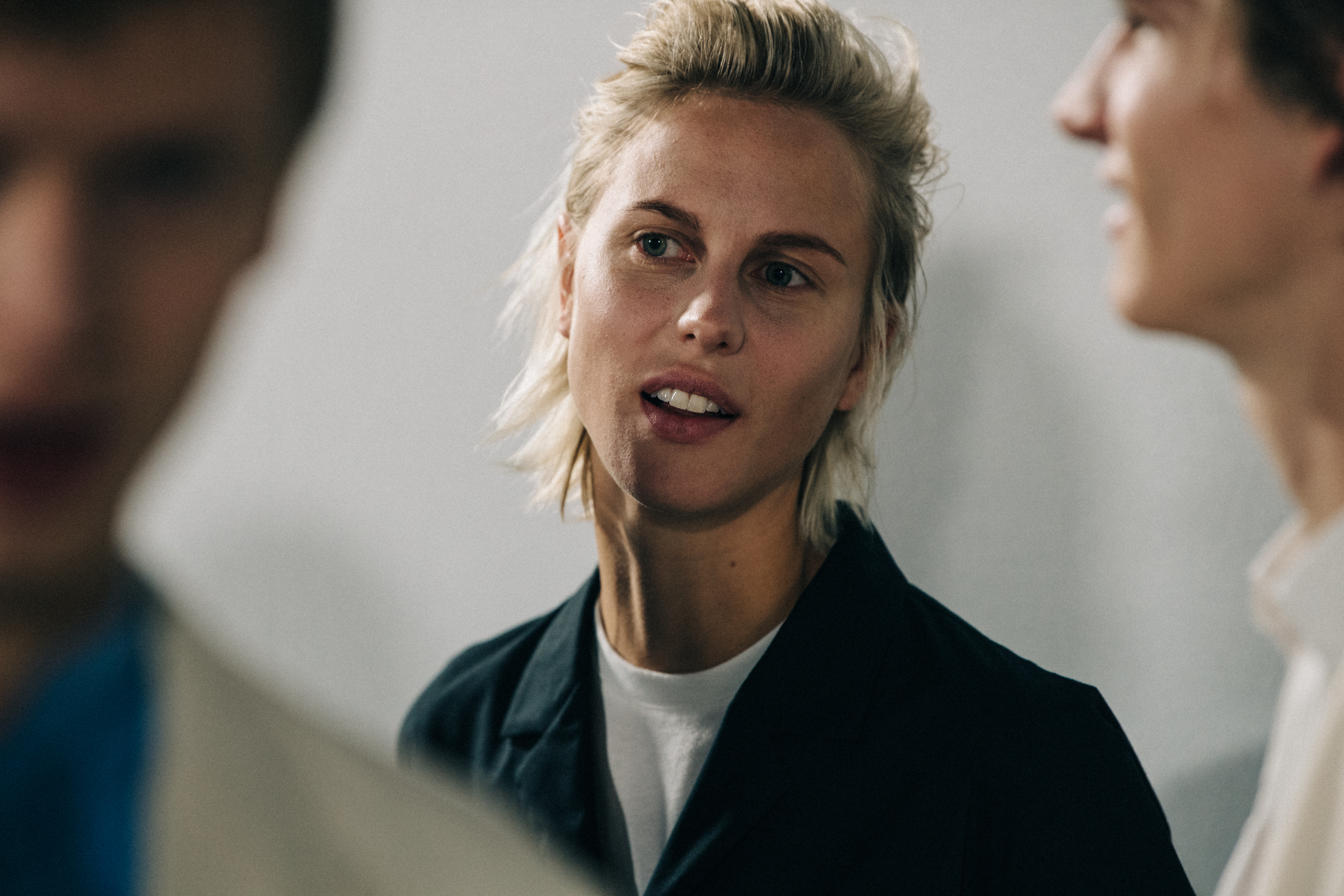 Talis Kyra backstage at Haider Ackermann