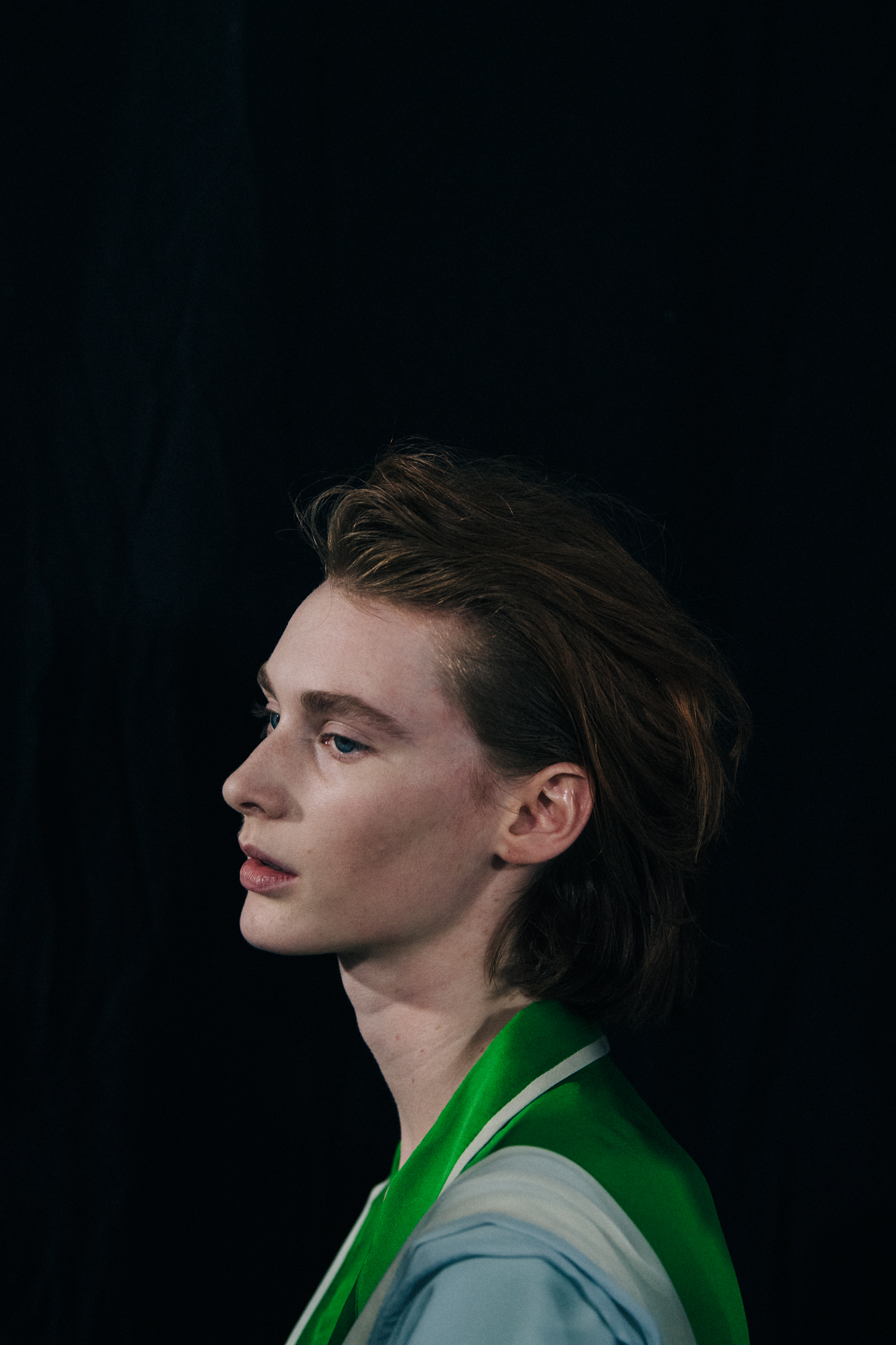 Kaila Wyatt backstage at Haider Ackermann