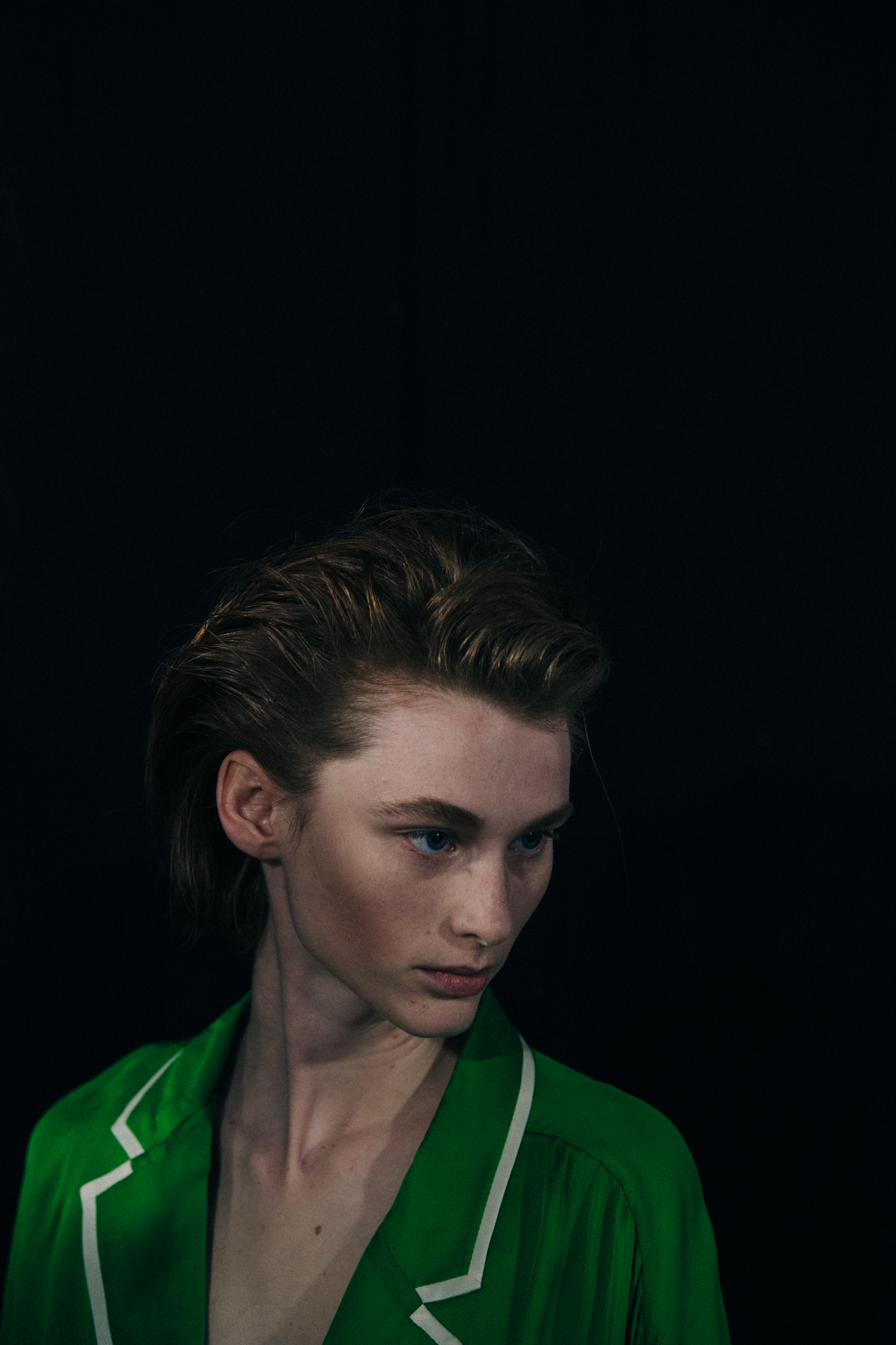 Kaila Wyatt backstage at Haider Ackermann