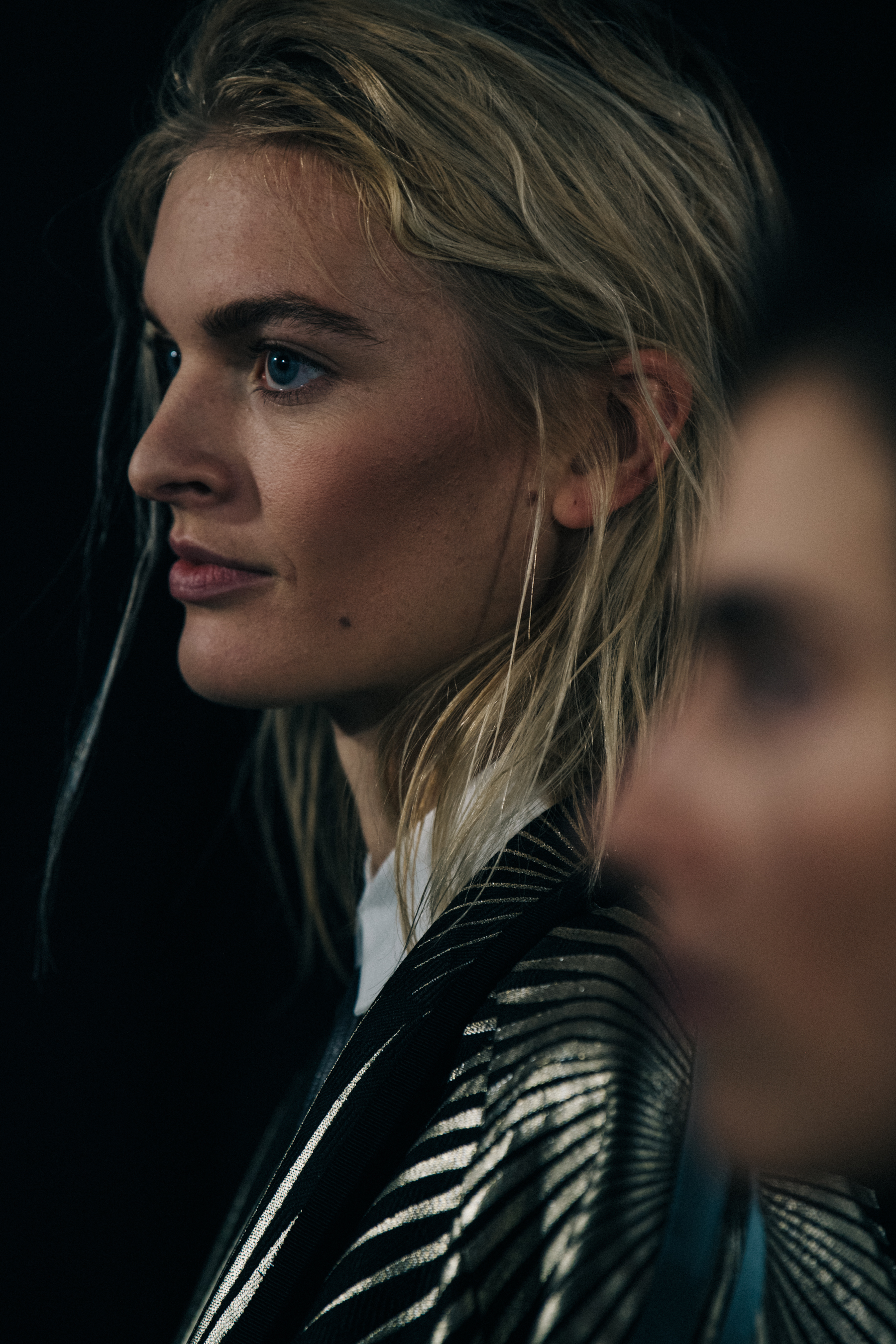 Juliane Gruner backstage at Haider Ackermann