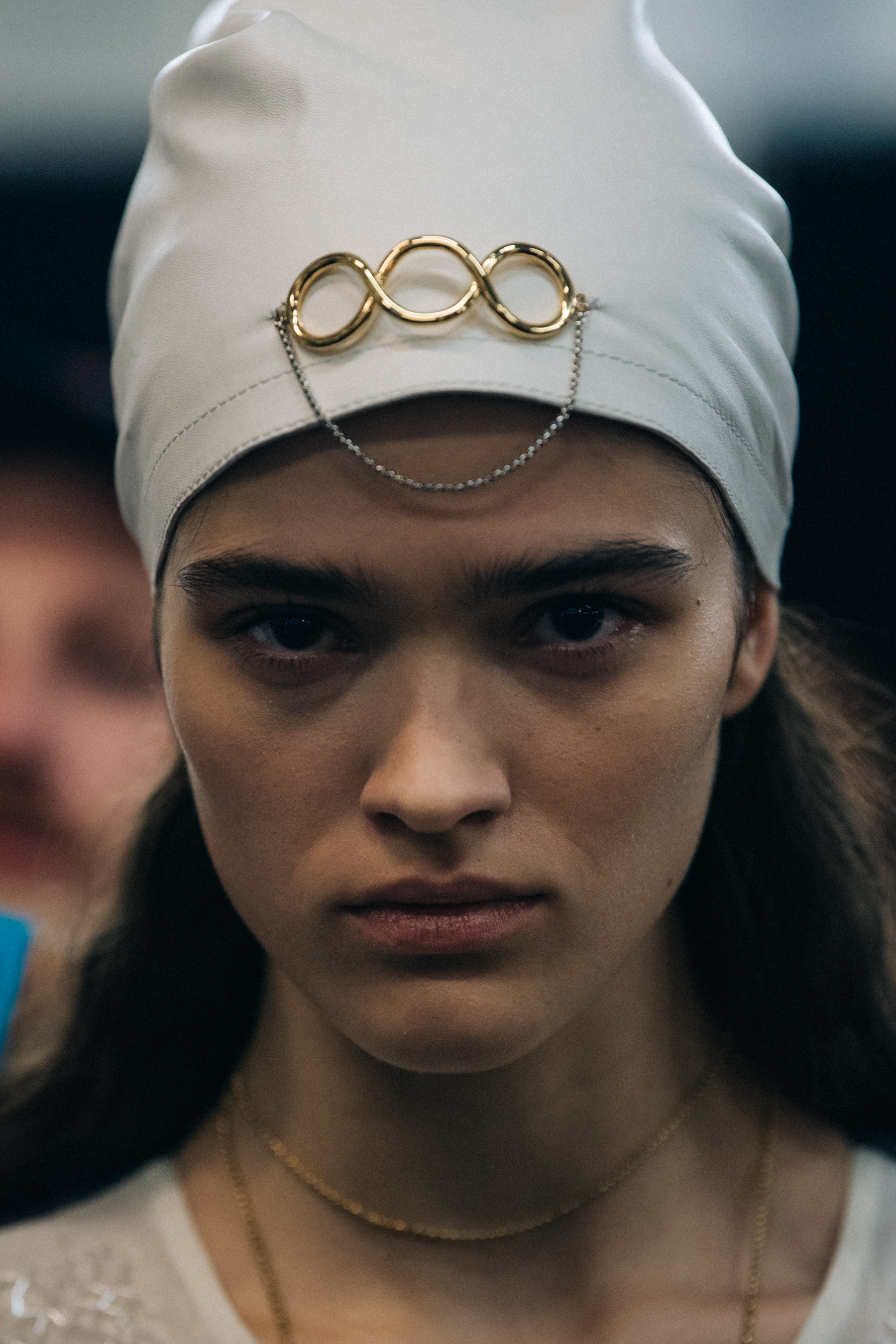 Portrait of Alexandra Micu backstage