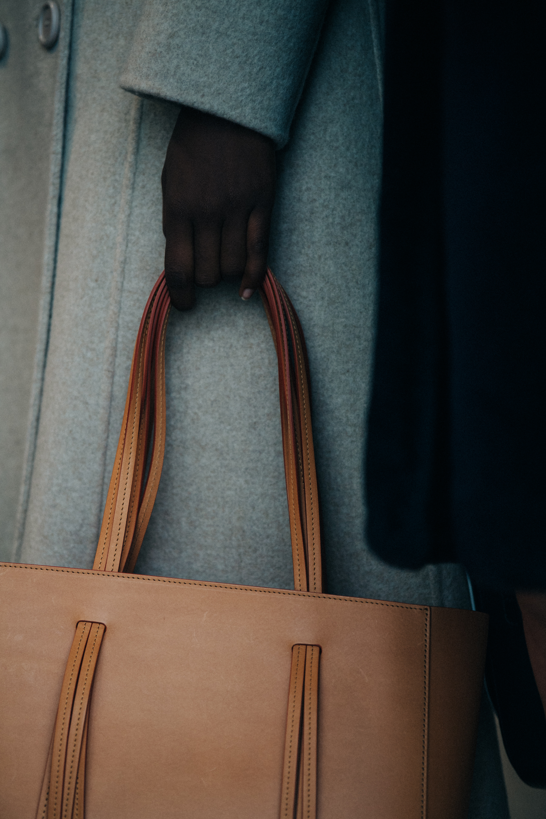 Models carrying bags at Mansur Gavriel