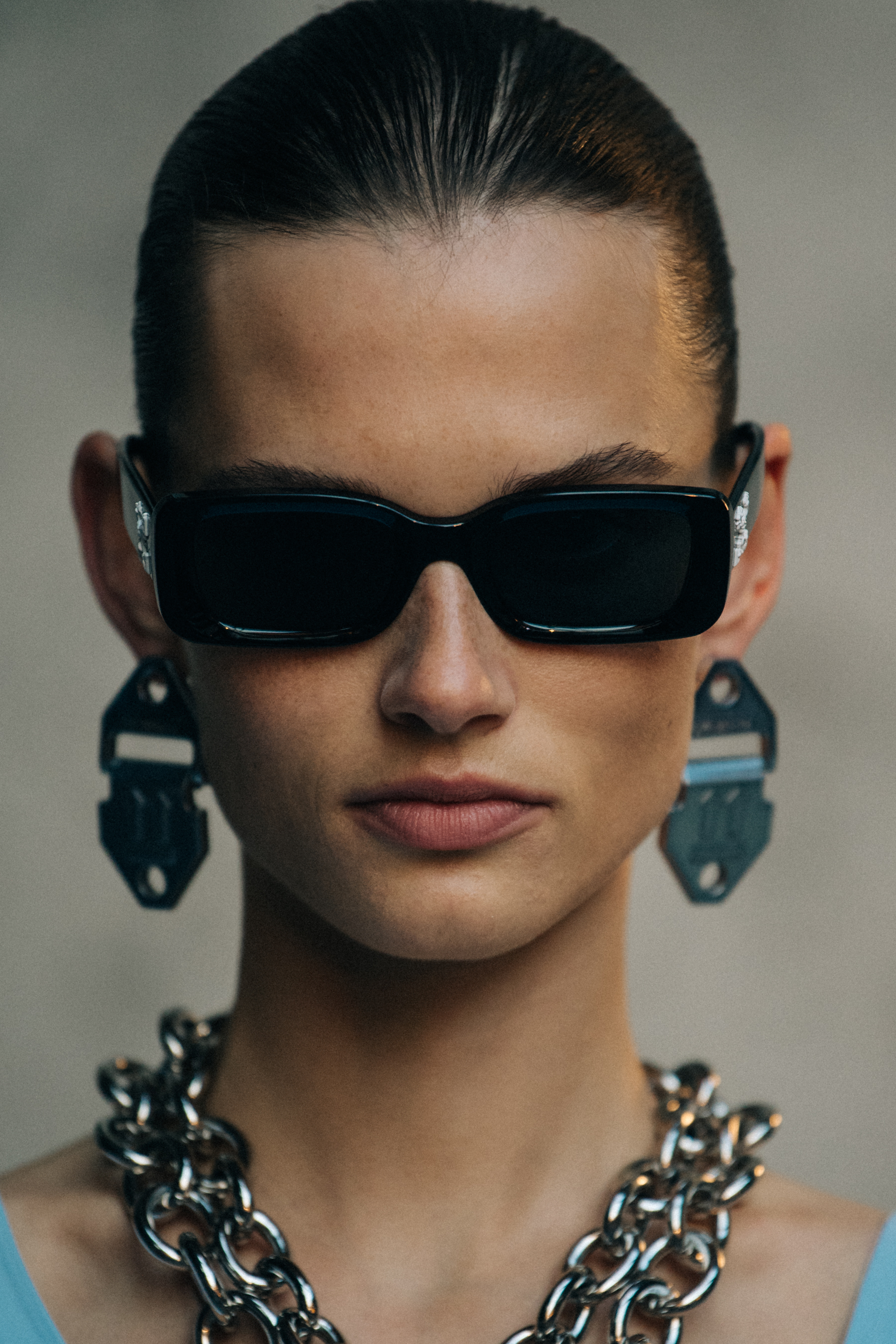 Giedre Dukauskaite backstage at Off-White