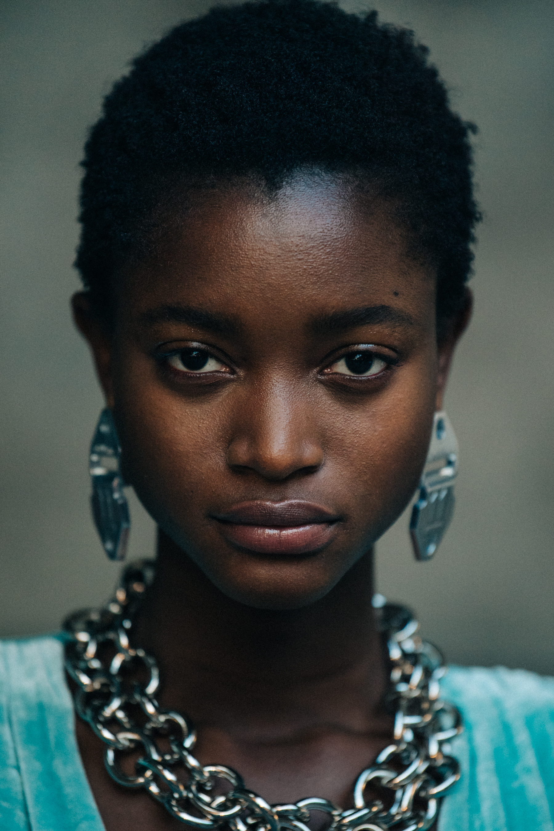 Oumie Jammeh backstage at Off-White
