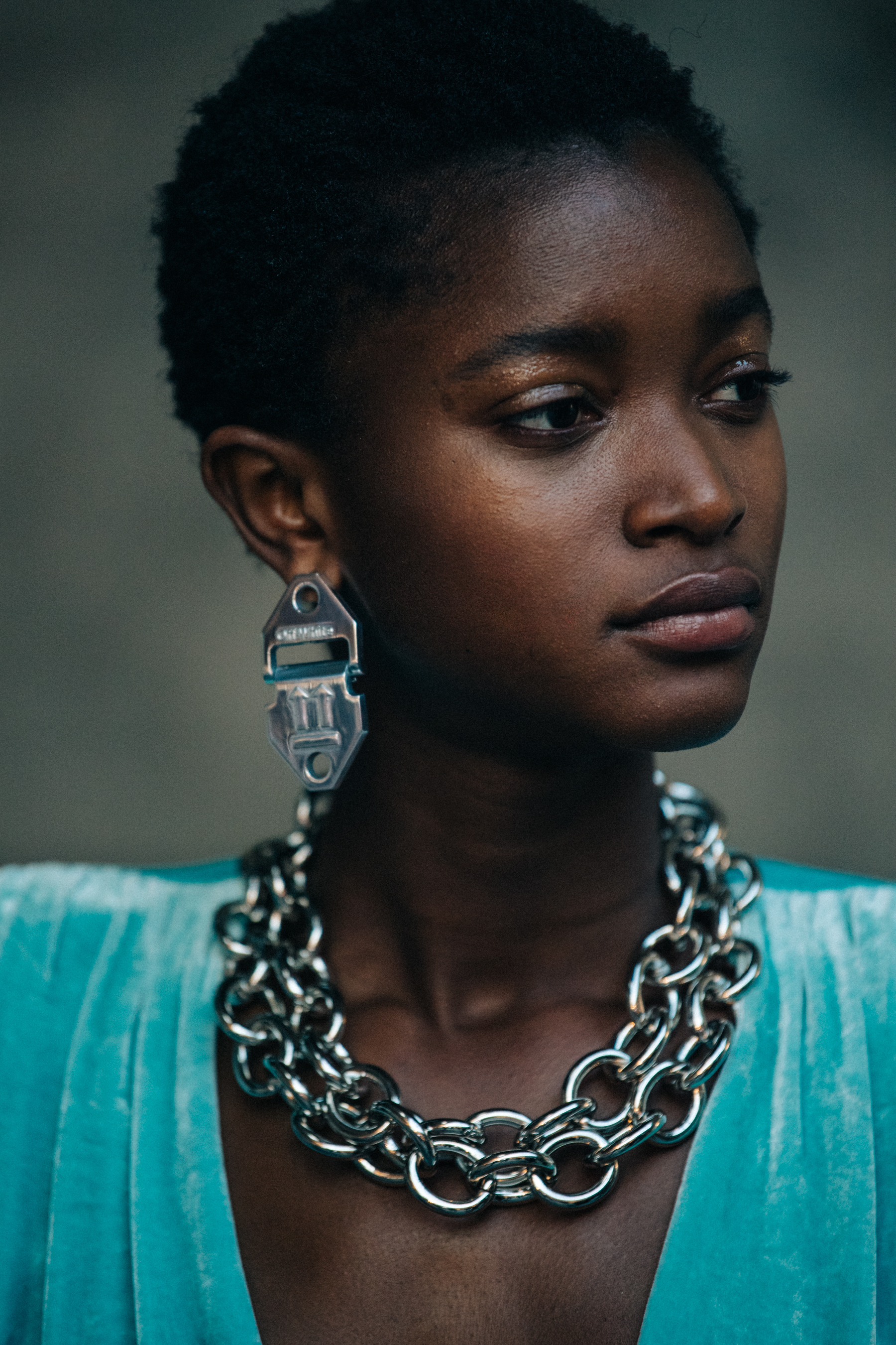 Oumie Jammeh backstage at Off-White