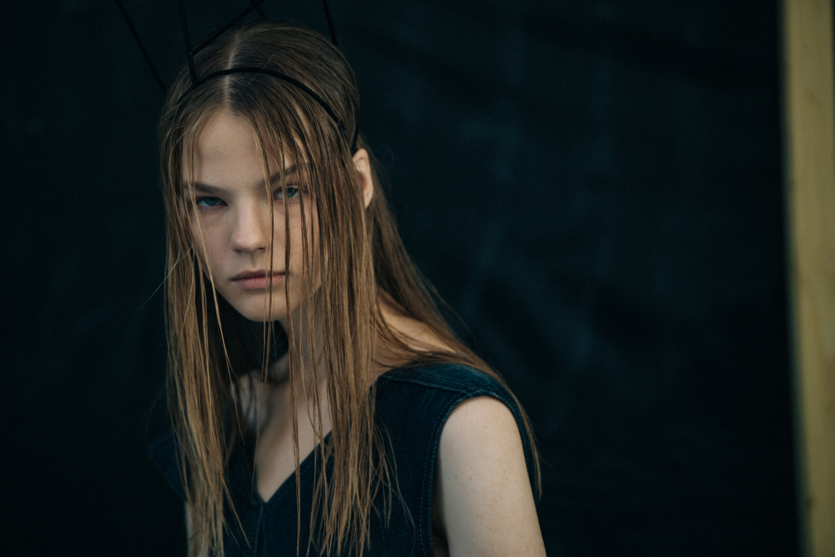 Models wearing black Rick Owens outfits