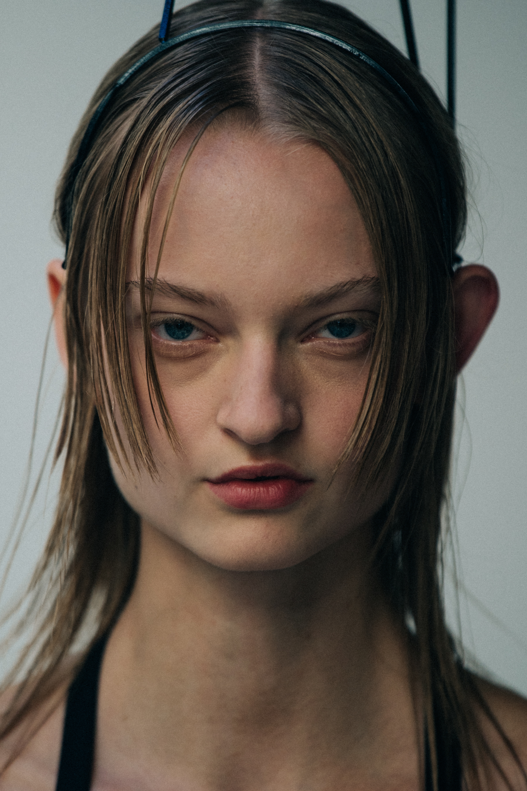OIivia Therese Kragh backstage at Rick Owens