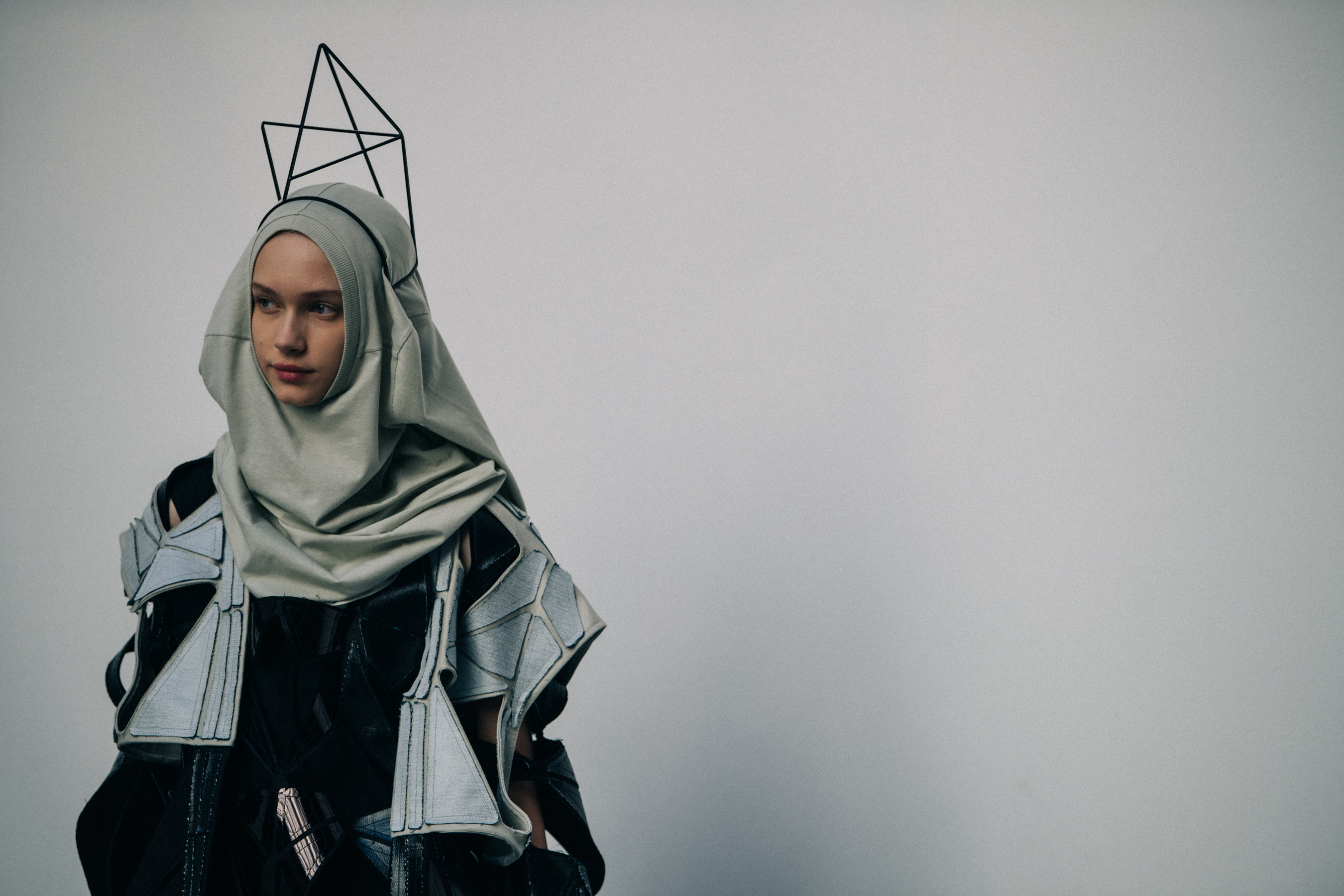 Models wearing black Rick Owens outfits