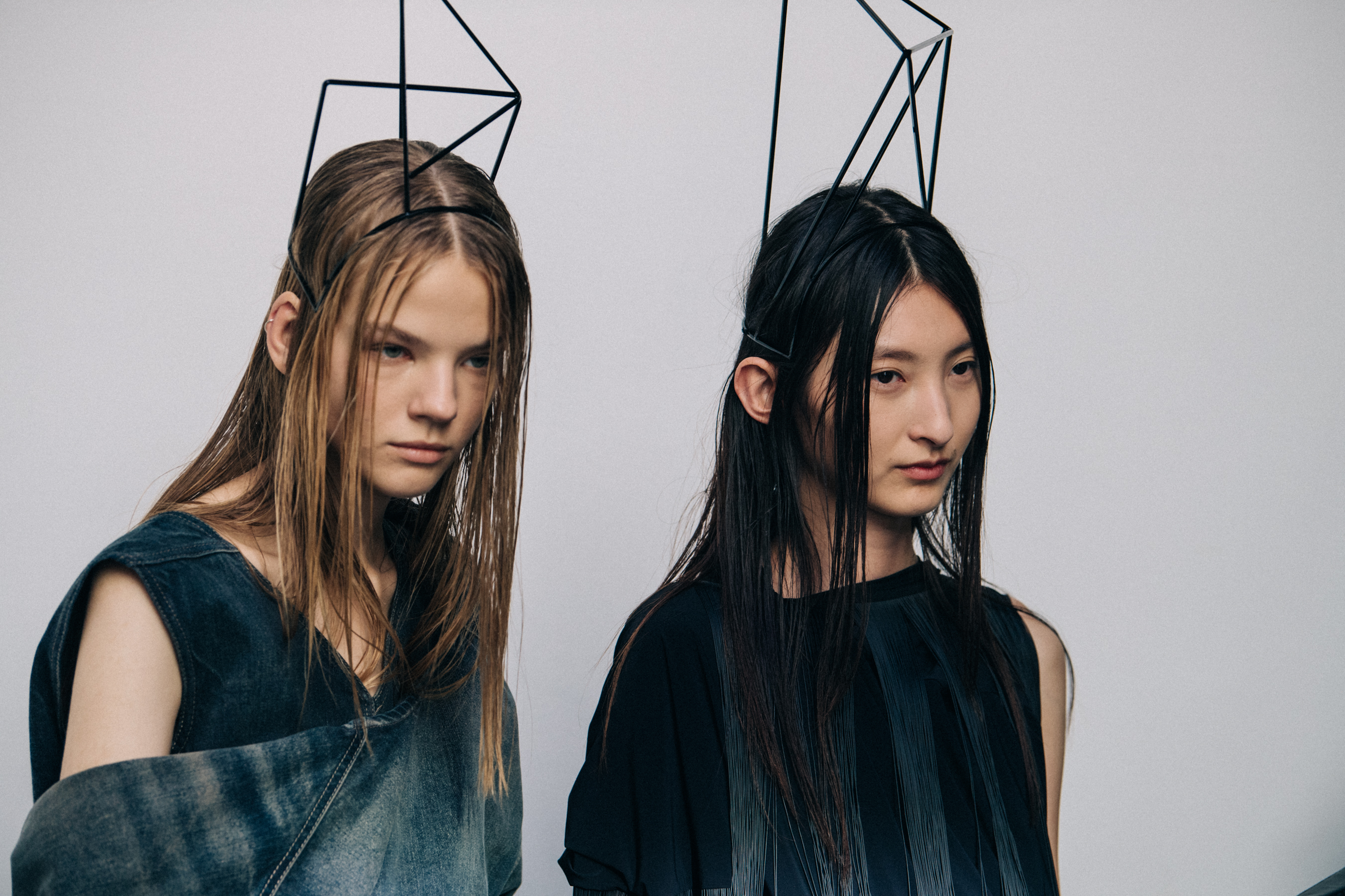 Models wearing black Rick Owens outfits