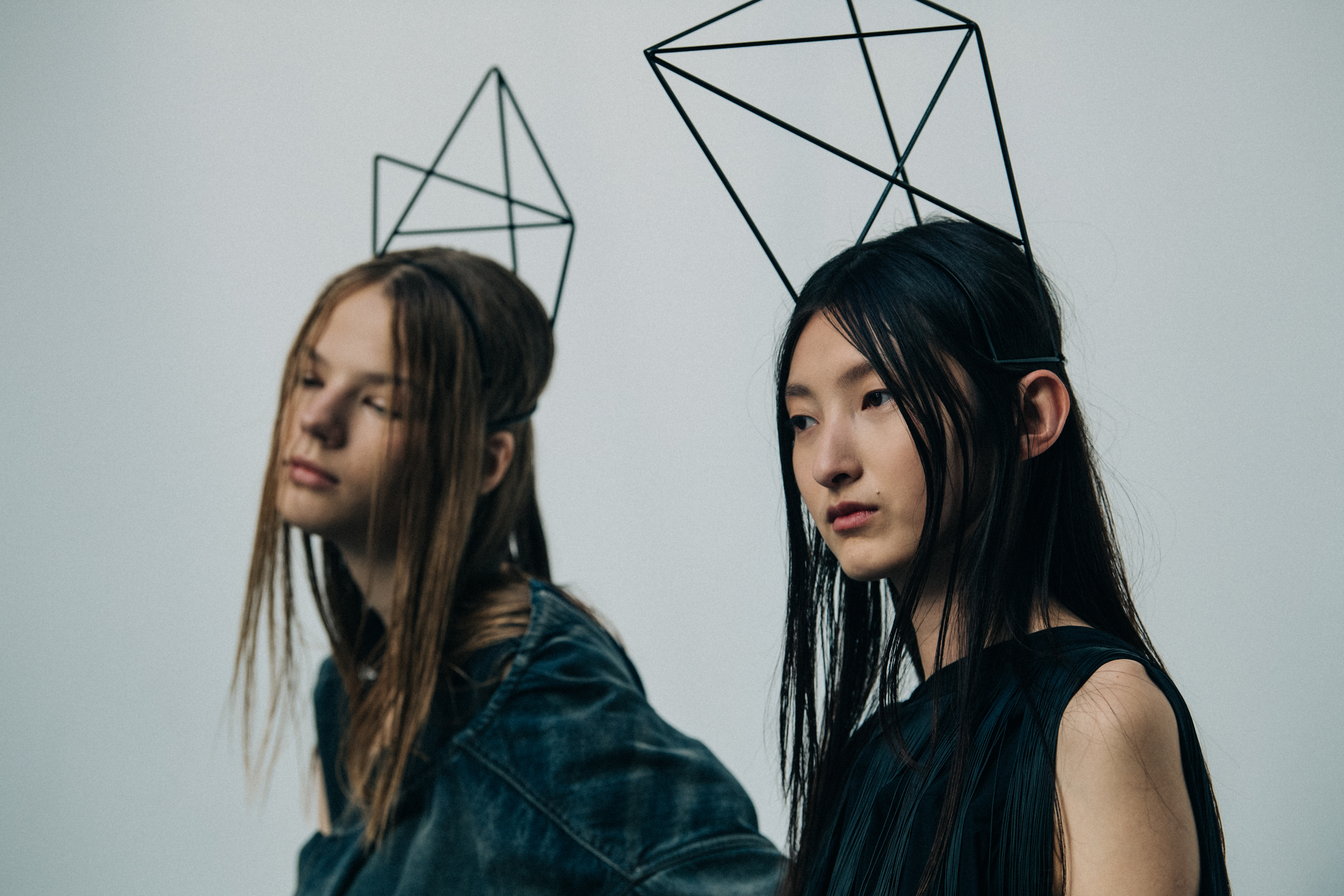 Models wearing black Rick Owens outfits