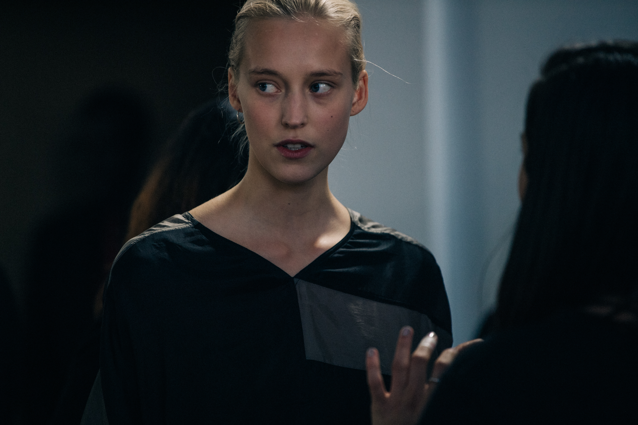Models wearing black Rick Owens outfits