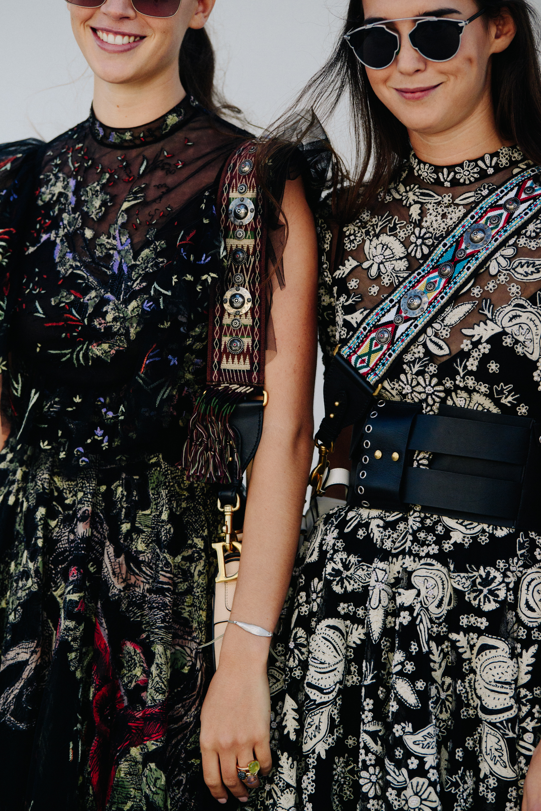 Women wearing Christian Dior dresses