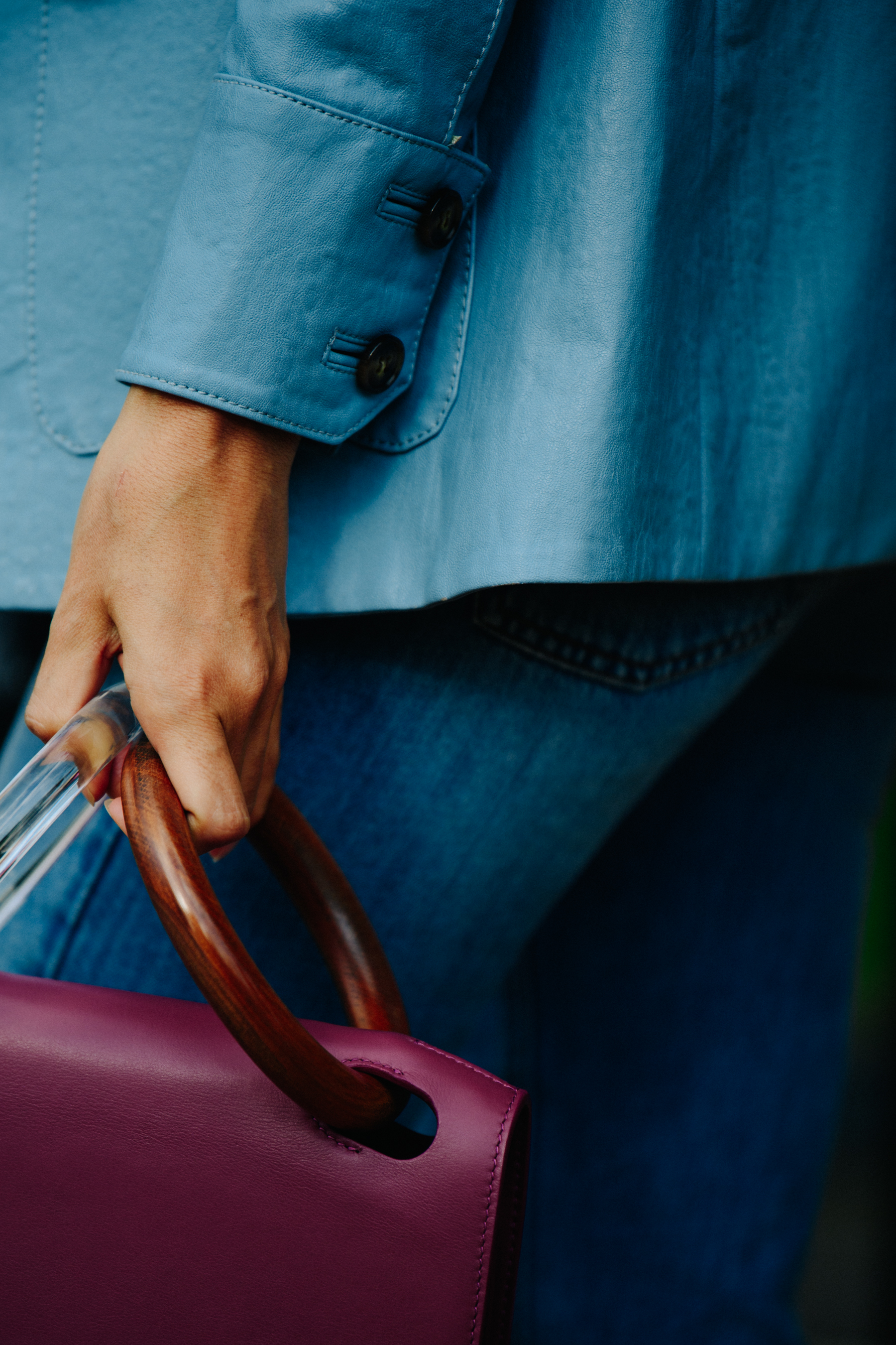 Woman carrying Roksanda bag