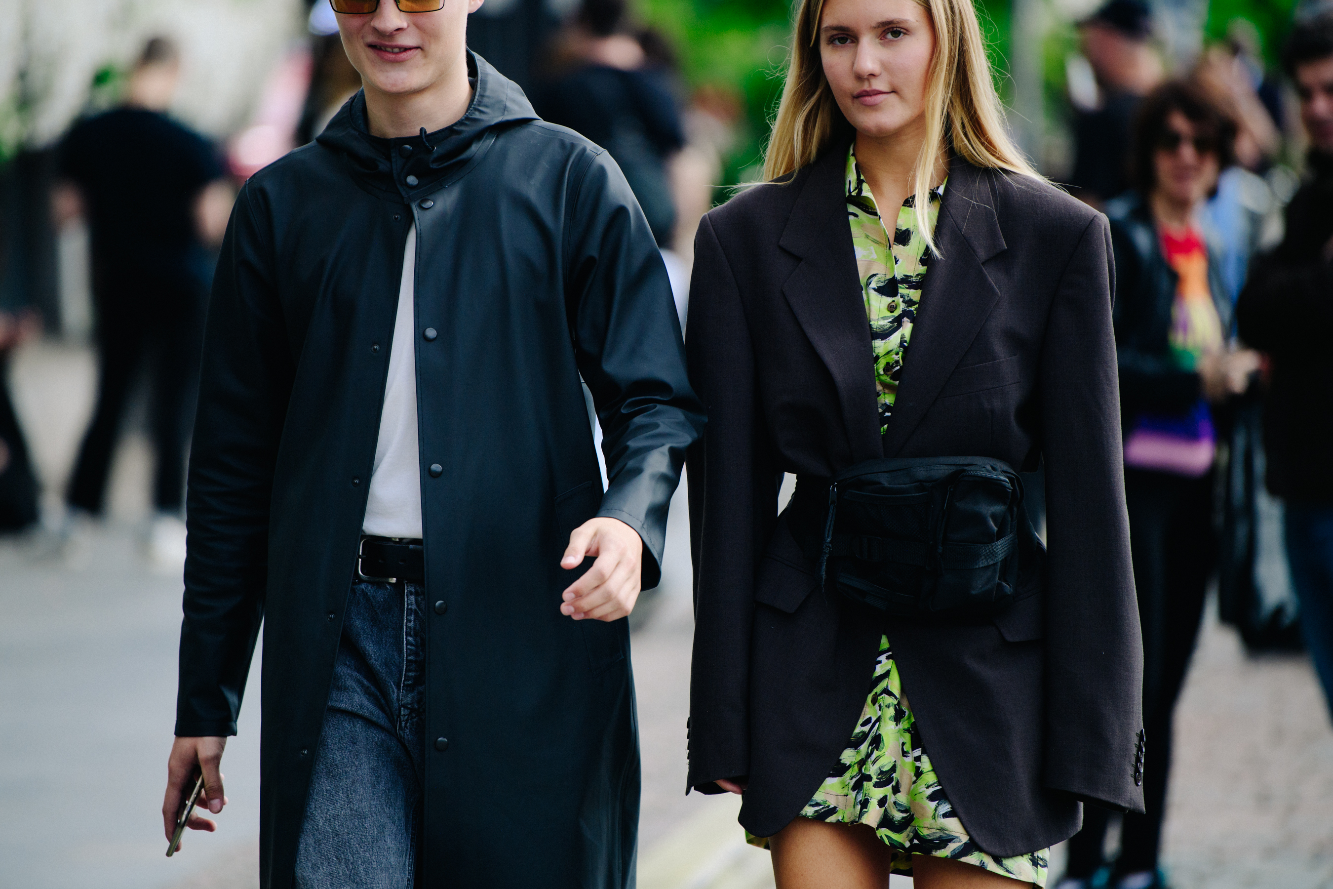 Couple wearing dark jackets