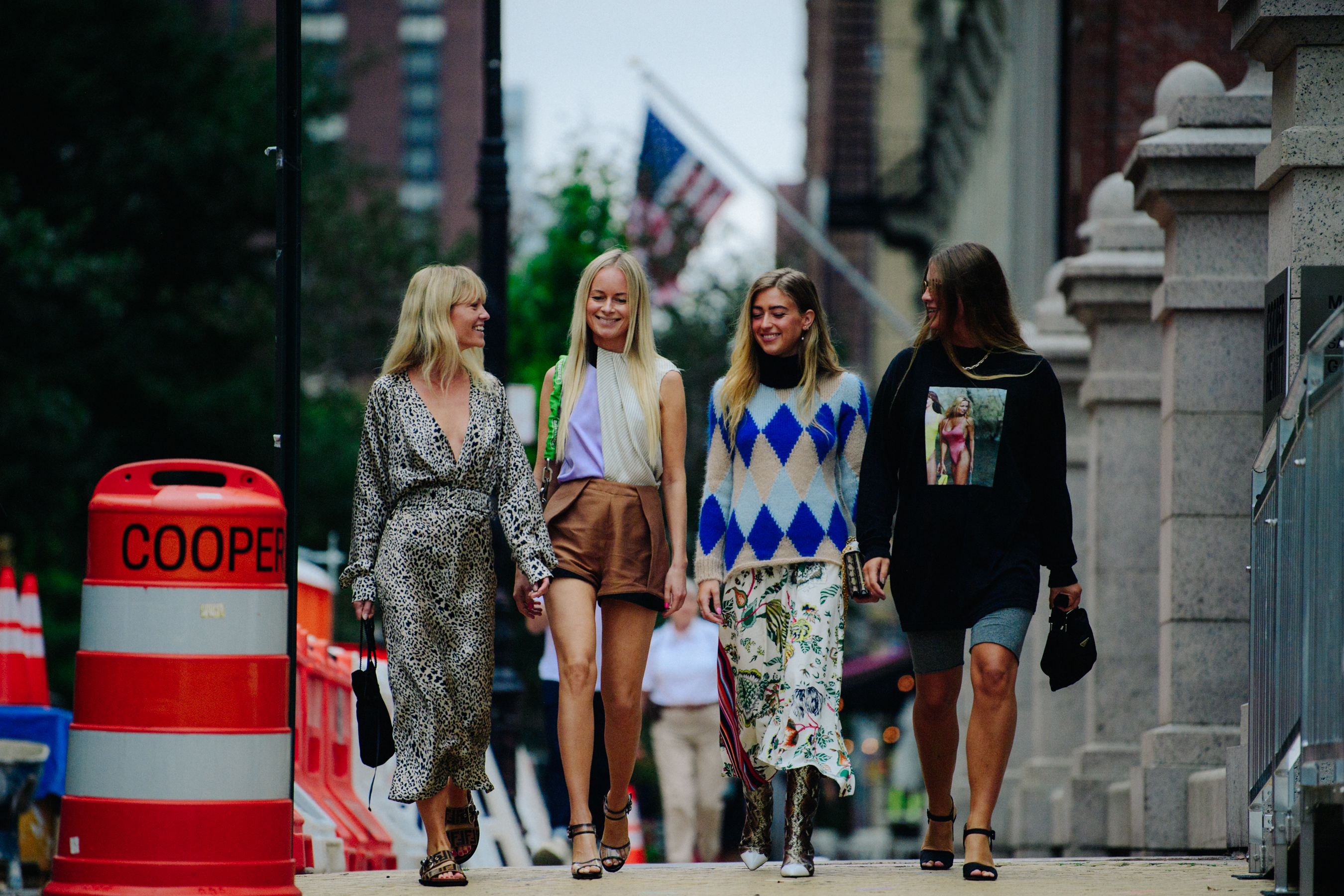 Group of stylish women