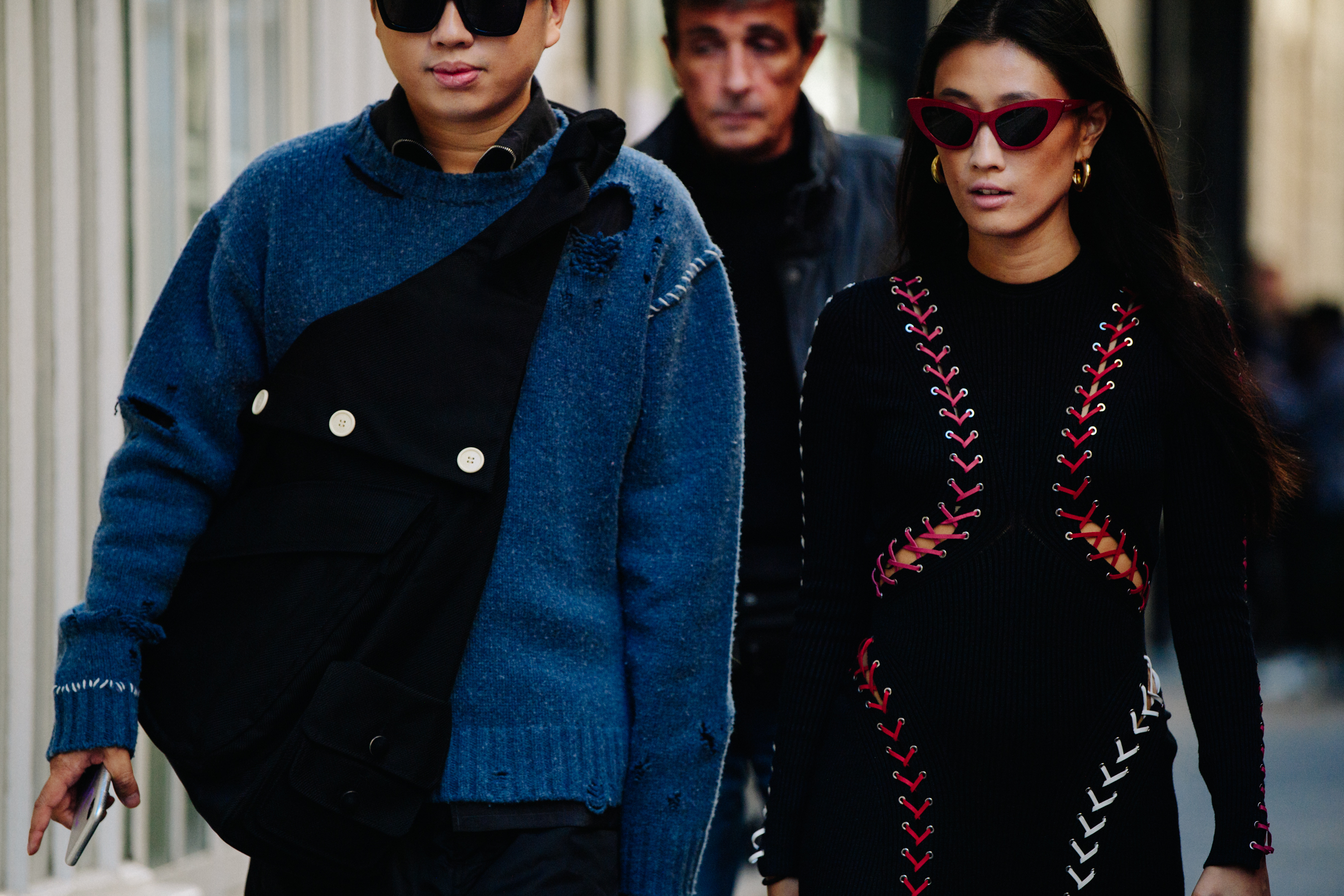 Two Asian influencers wearing sunglasses