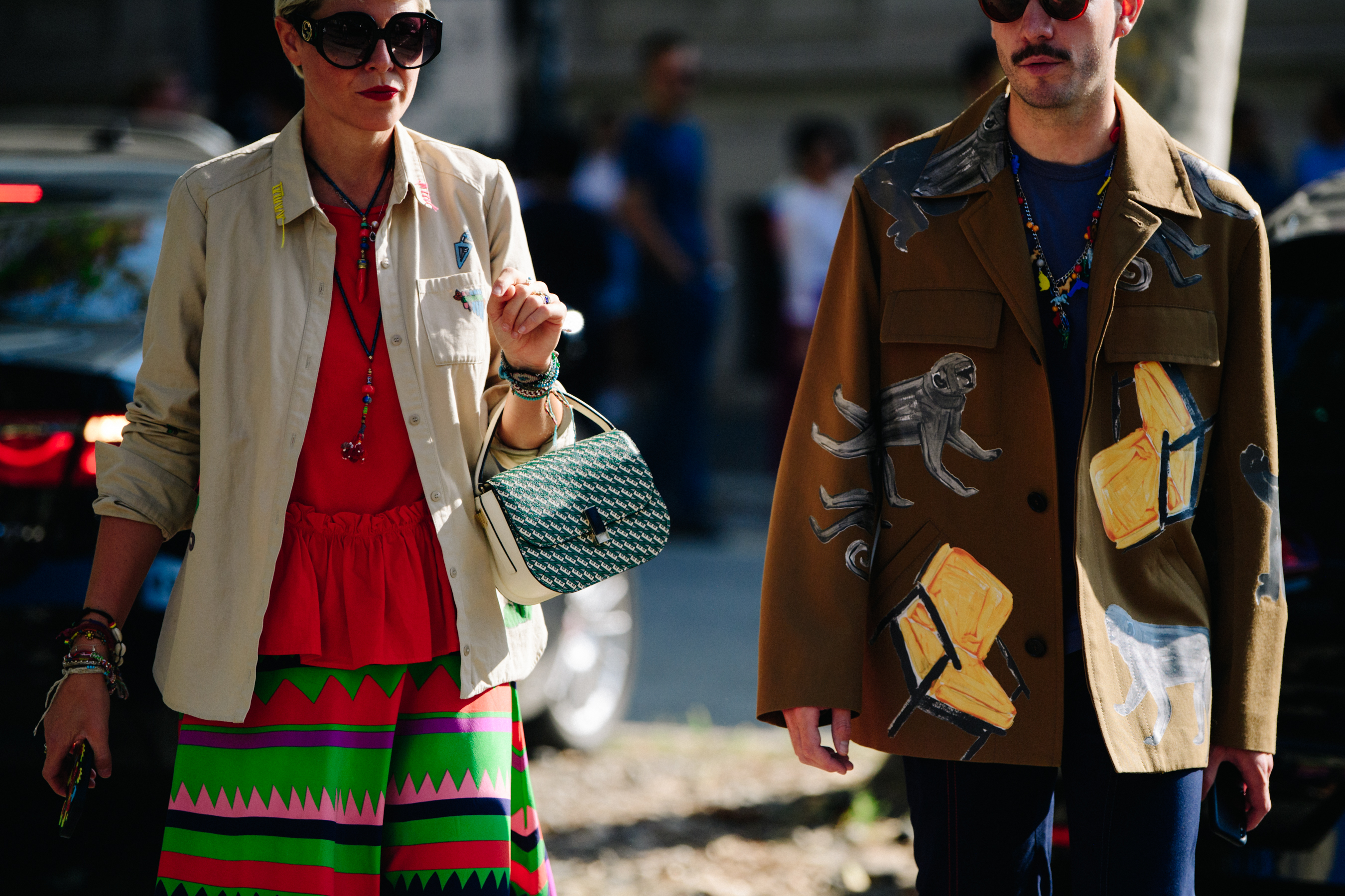 Couple wearing brown jackets