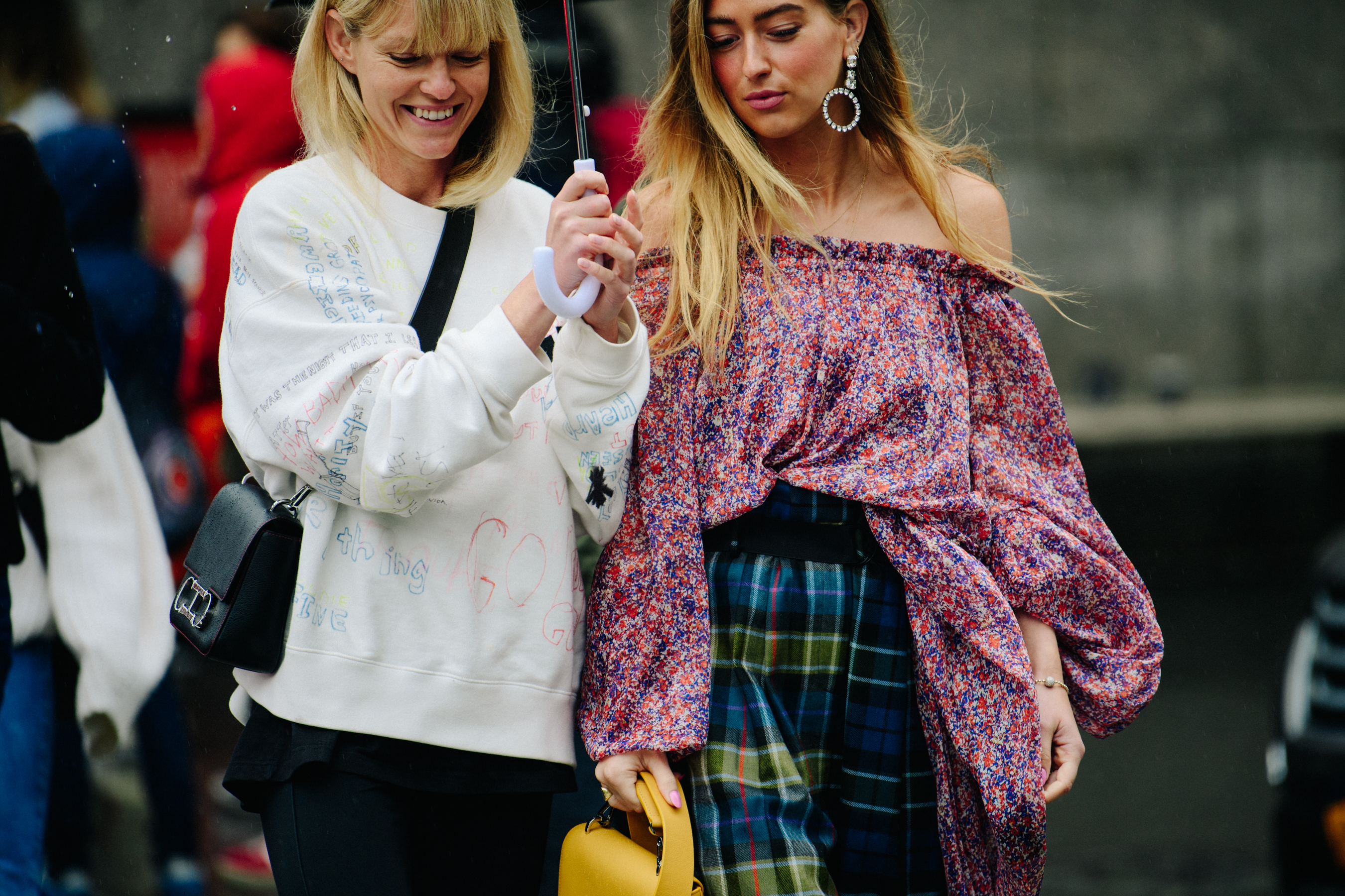 Two Danish bloggers wearing patterns