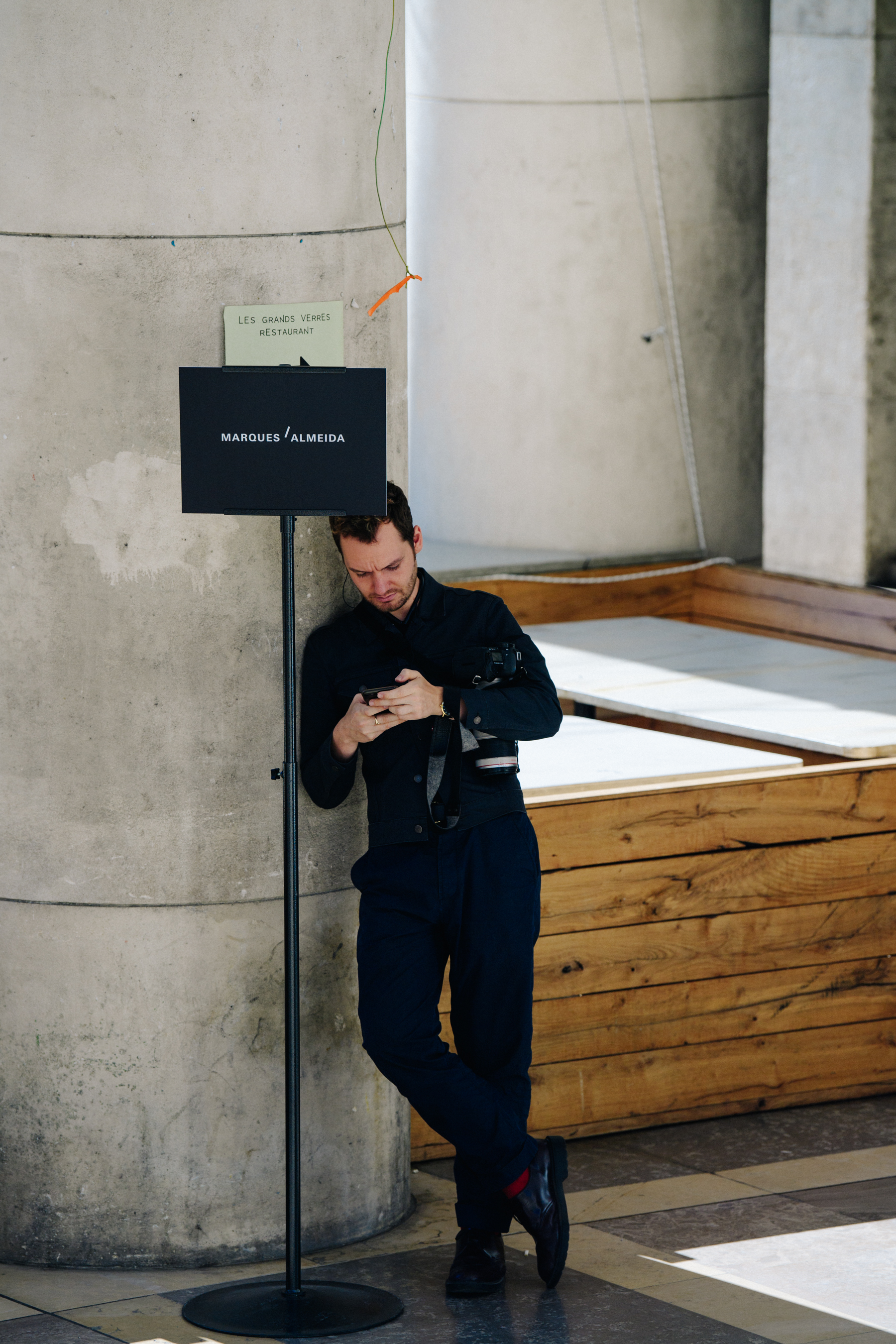 Scottish photographer wearing denim jacket