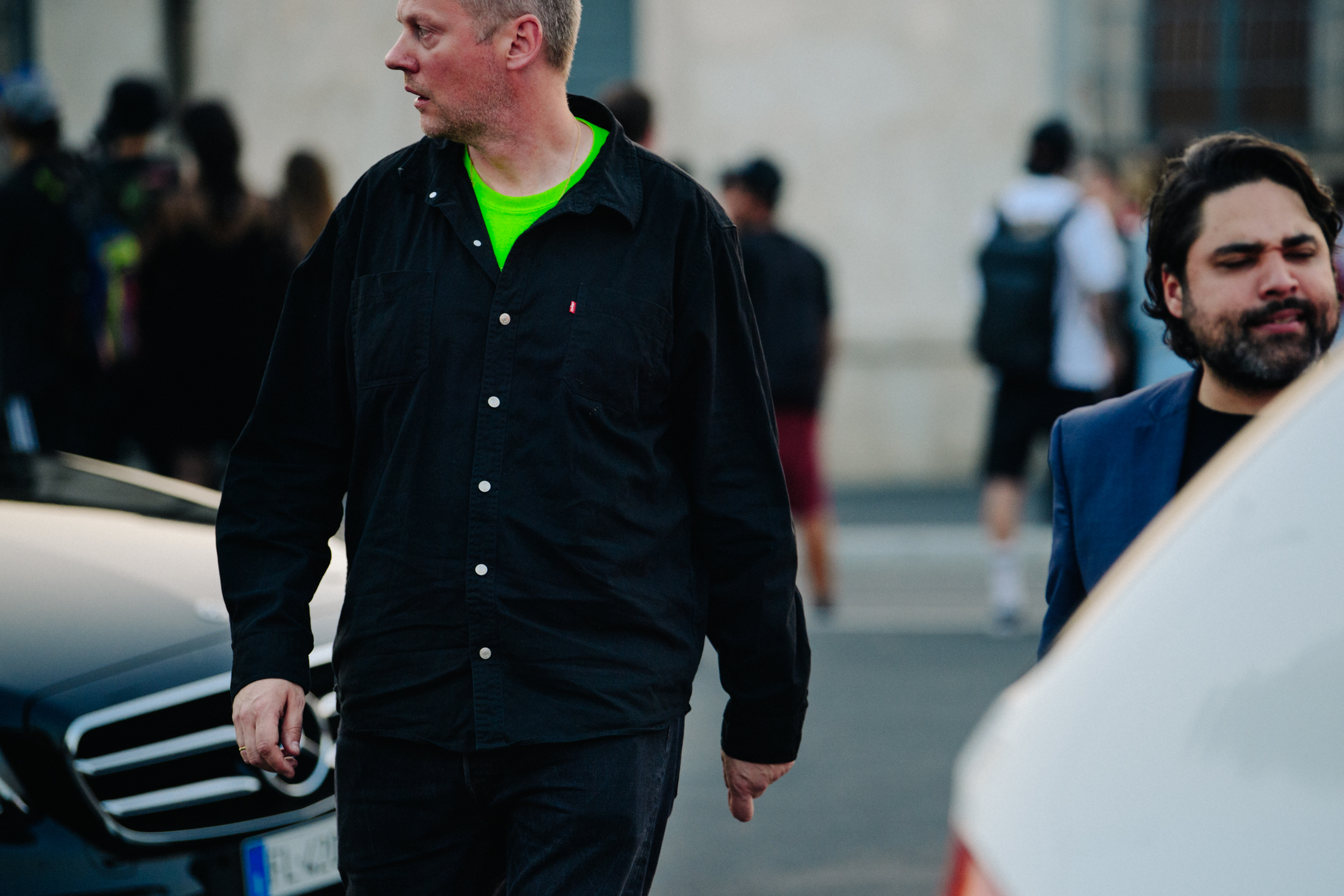 Man wearing black shirt