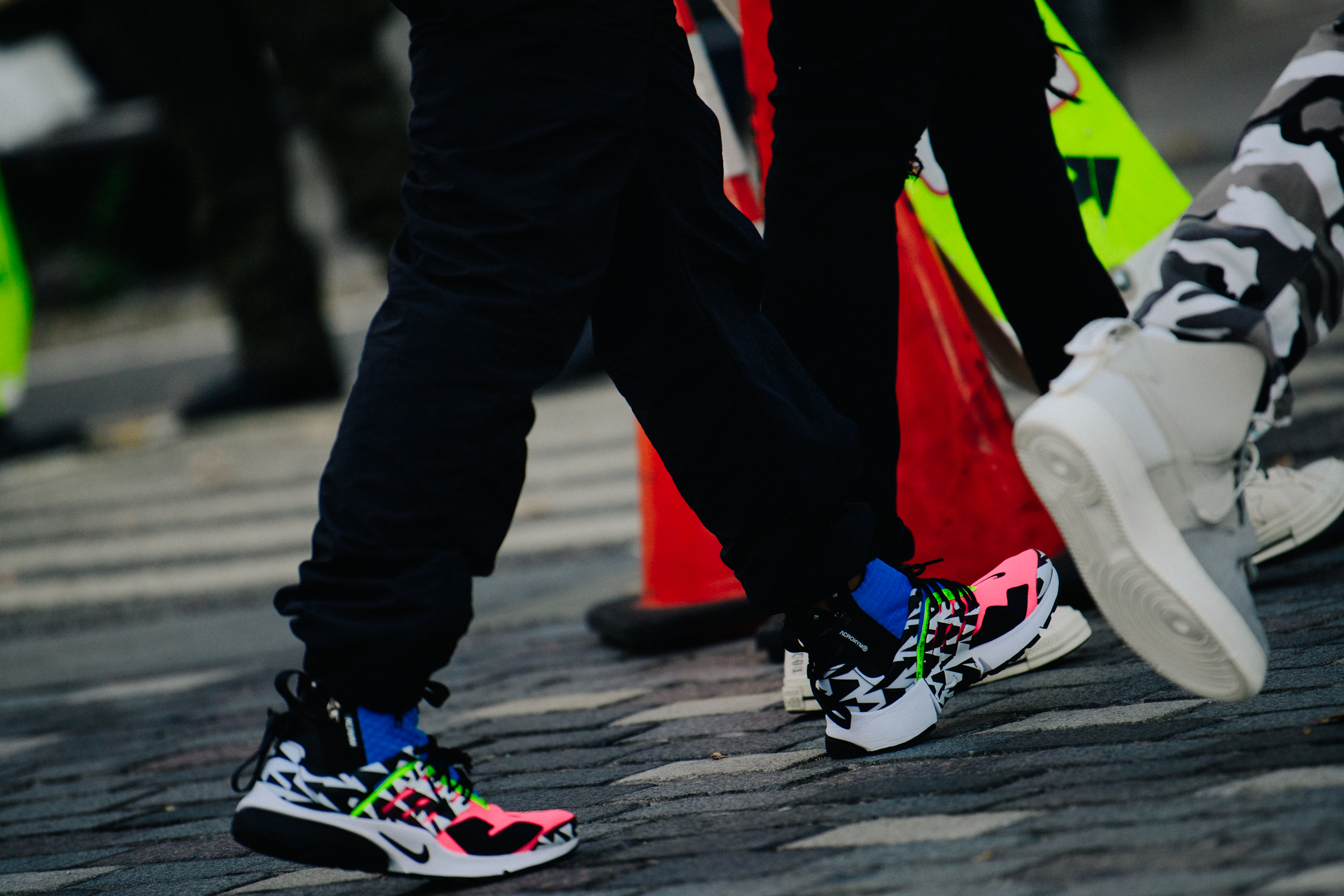 Man wearing Nike Acronym sneakers