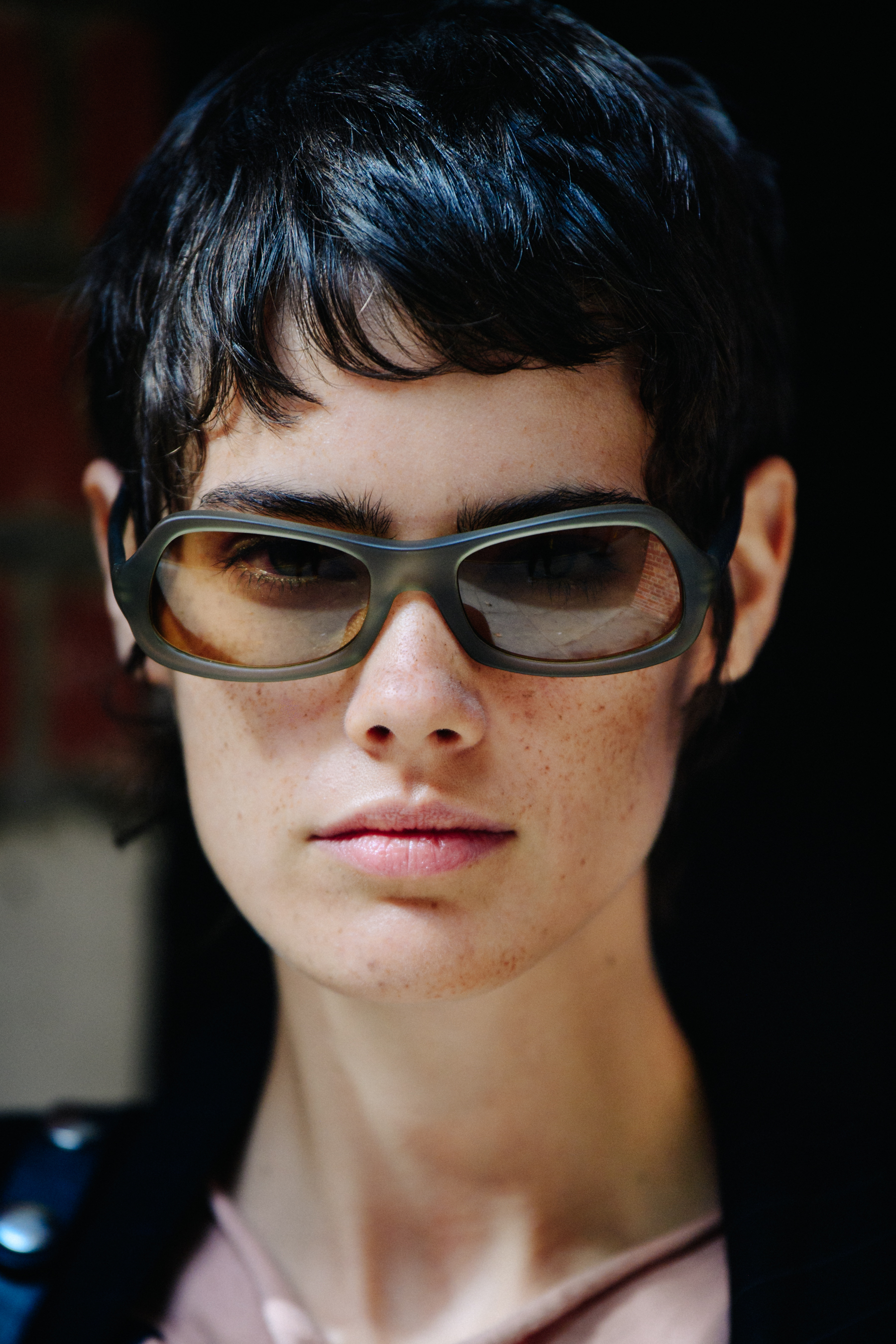 Portrait of American model