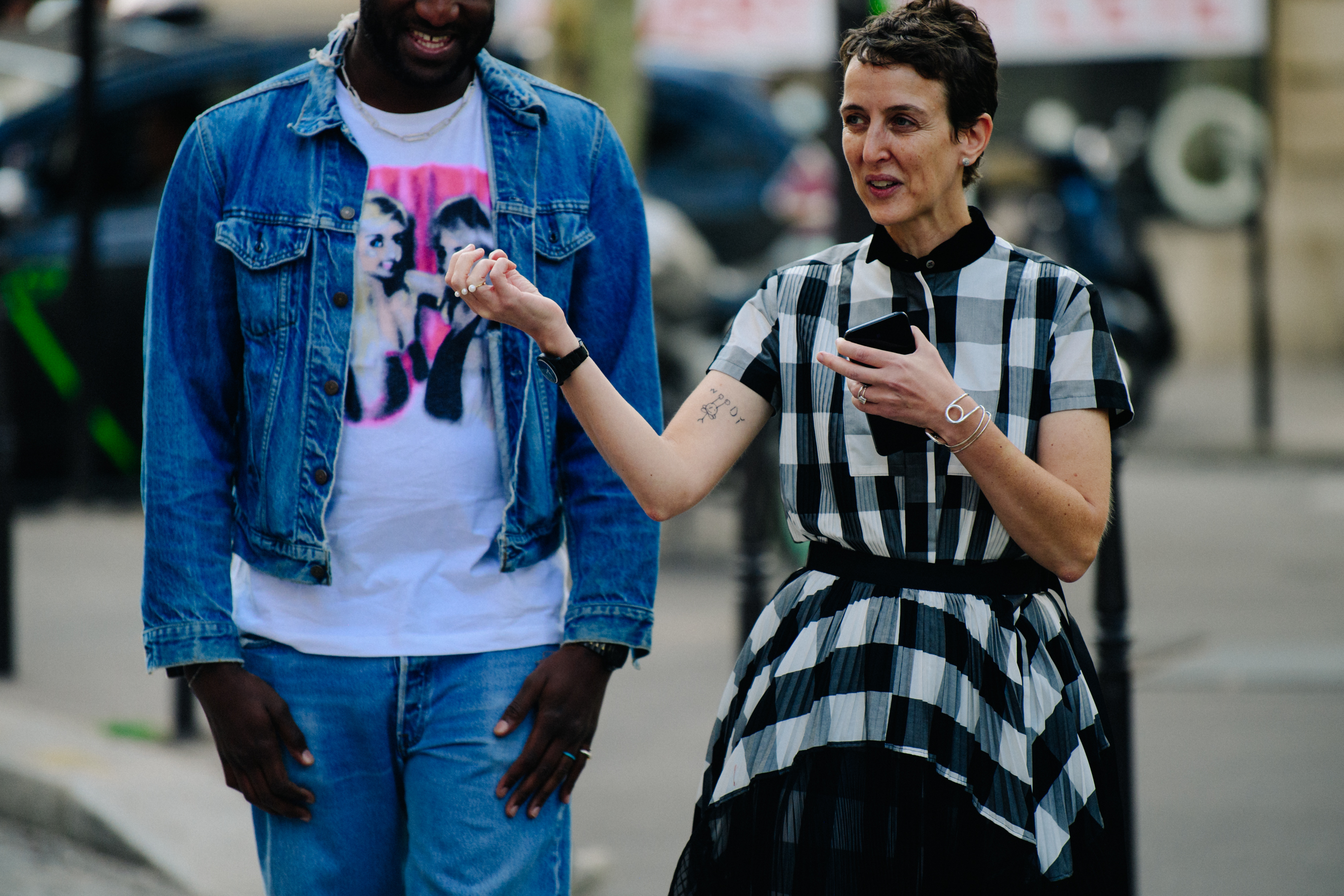 Virgil Abloh and Sarah Andelman